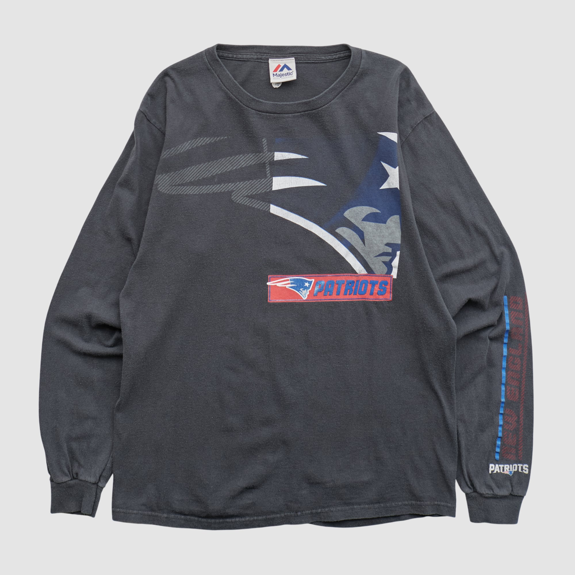 New England Patriots Majestic 2010s Long Sleeve T-shirt - Black - S