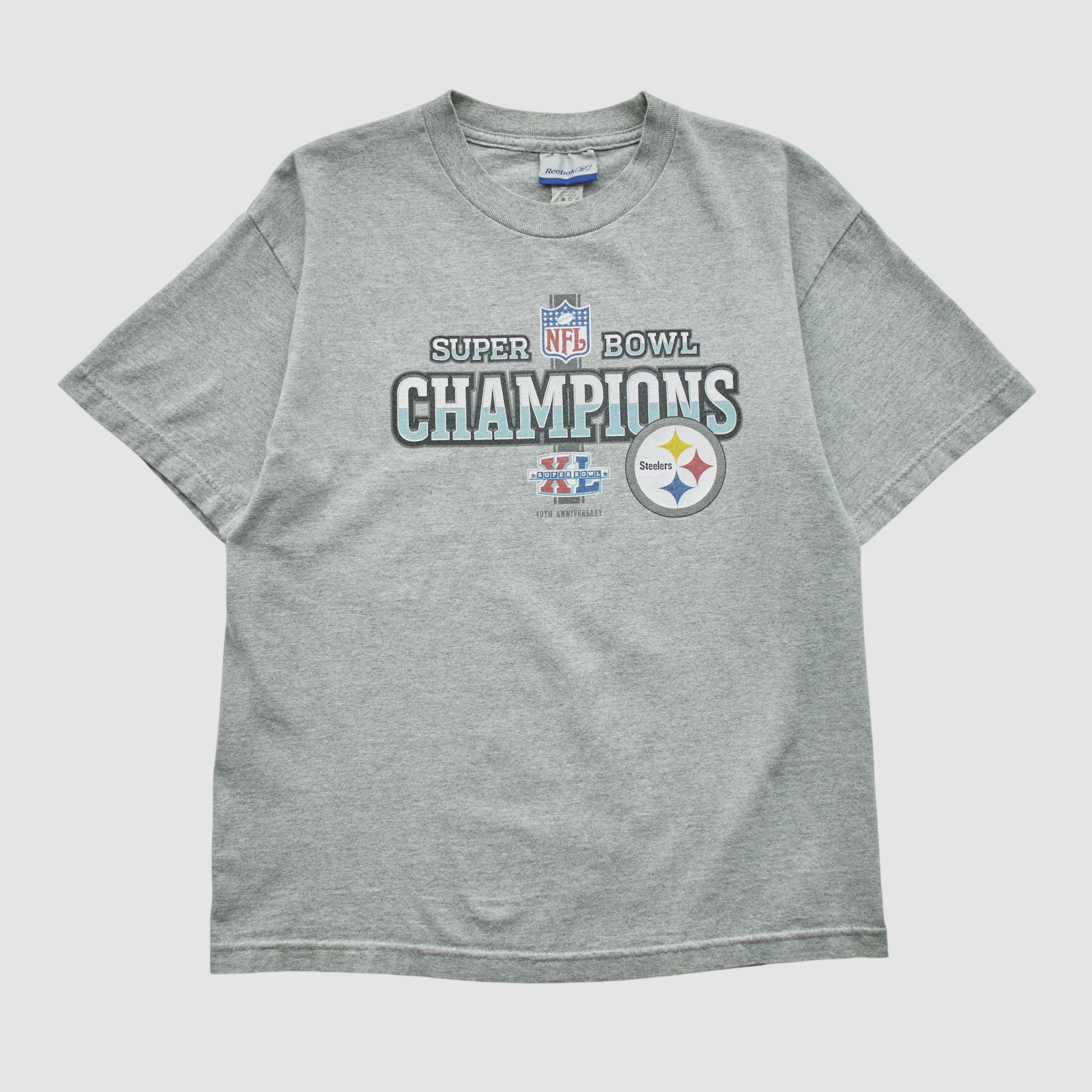 Pittsburgh Steelers Reebok 2006 T-shirt - Heather Gray - S
