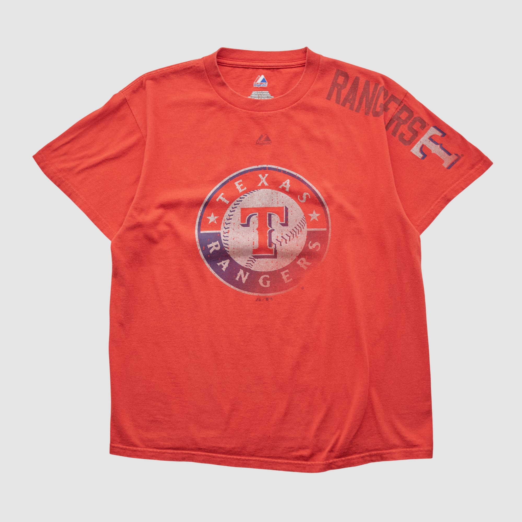Texas Rangers Majestic 2000s T-shirt - Red - S