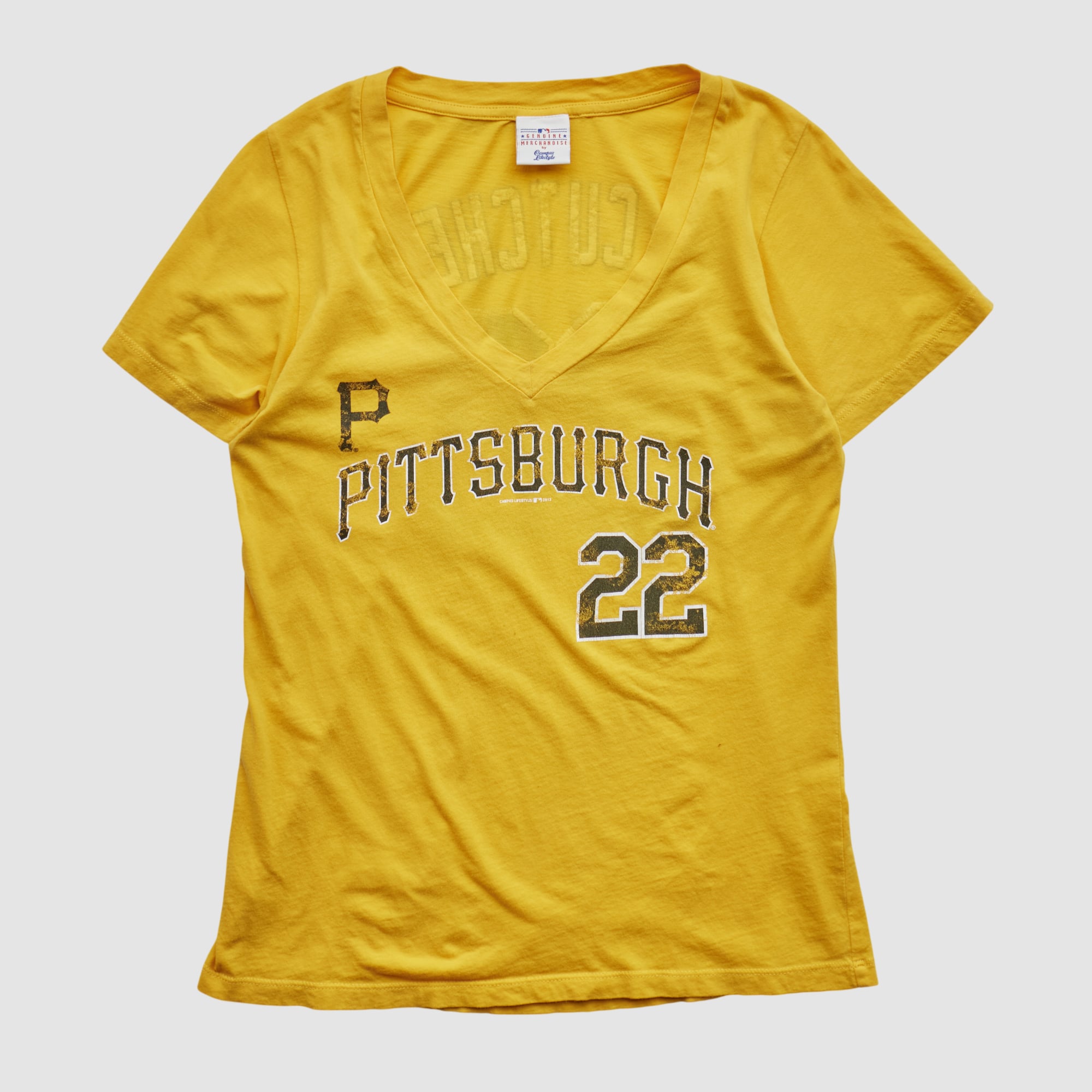 Pittsburgh Pirates Campus Lifestyle 2013 T-shirt - Yellow - XS
