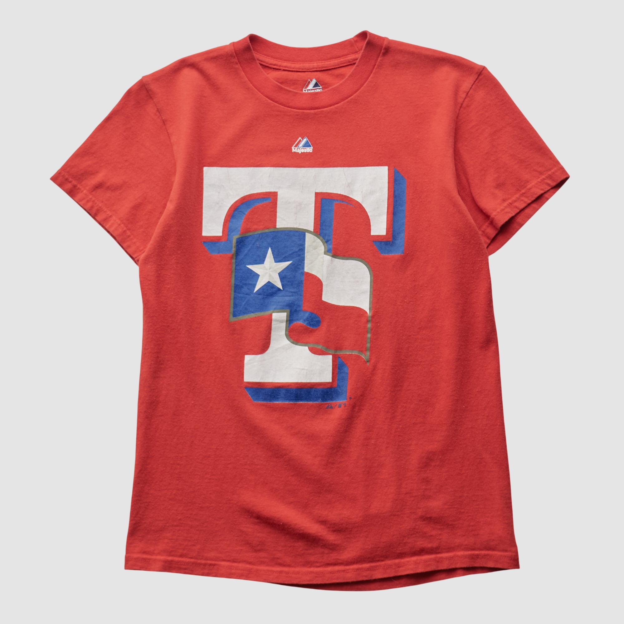 Texas Rangers Majestic 2000s T-shirt - Red - S
