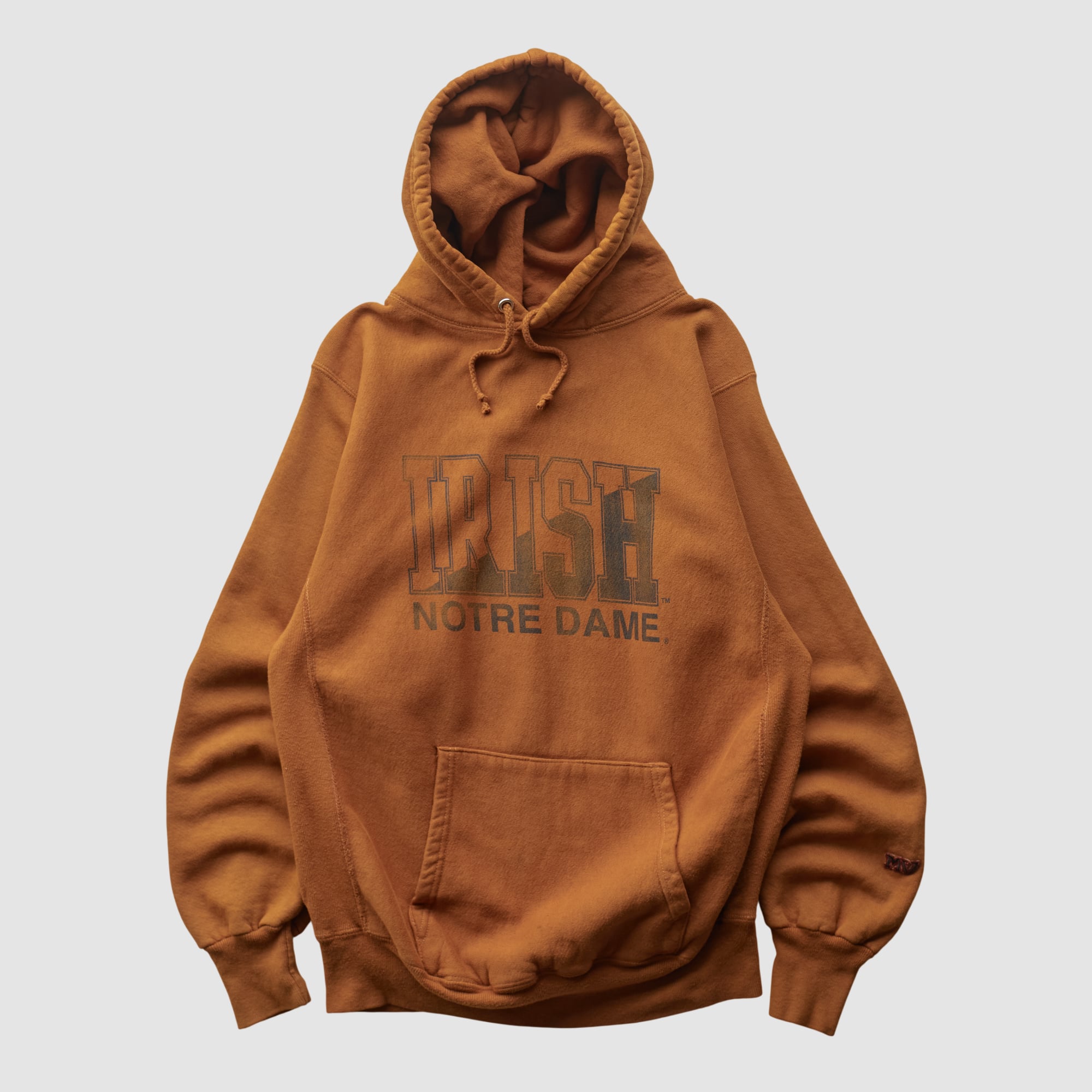 Notre Dame Fighting Irish MV Sport 2000s Hooded Pullover Sweatshirt - Clay - S
