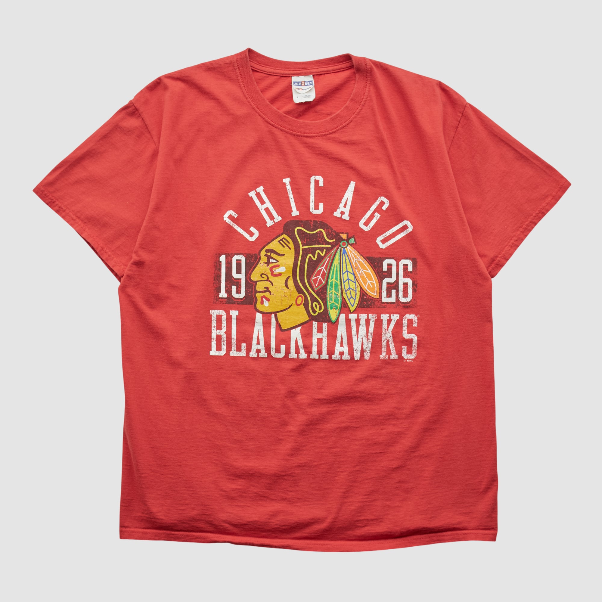 Chicago Blackhawks Jerzees 2010s T-shirt - Red - M