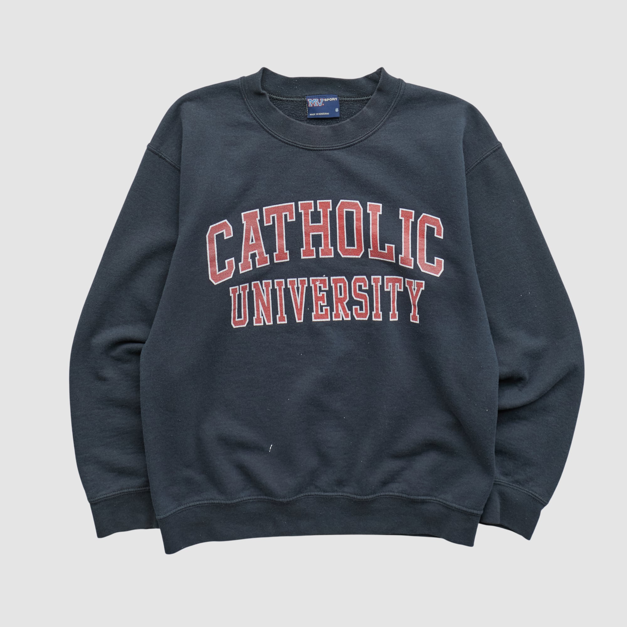 Catholic University Cardinals MV Sport 2000s Pullover Sweatshirt - Black - XS