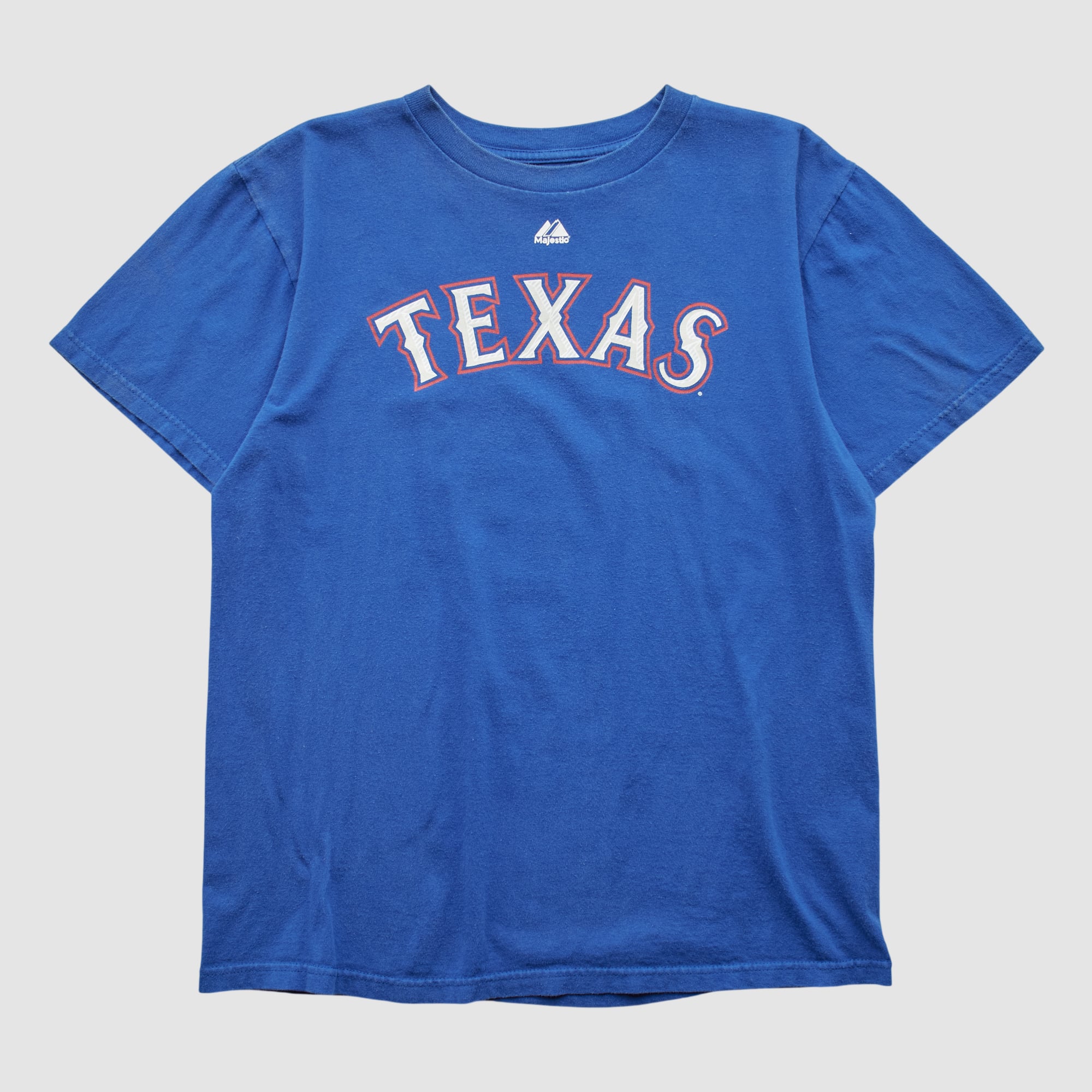 Texas Rangers Majestic 2000s T-shirt - Blue - S