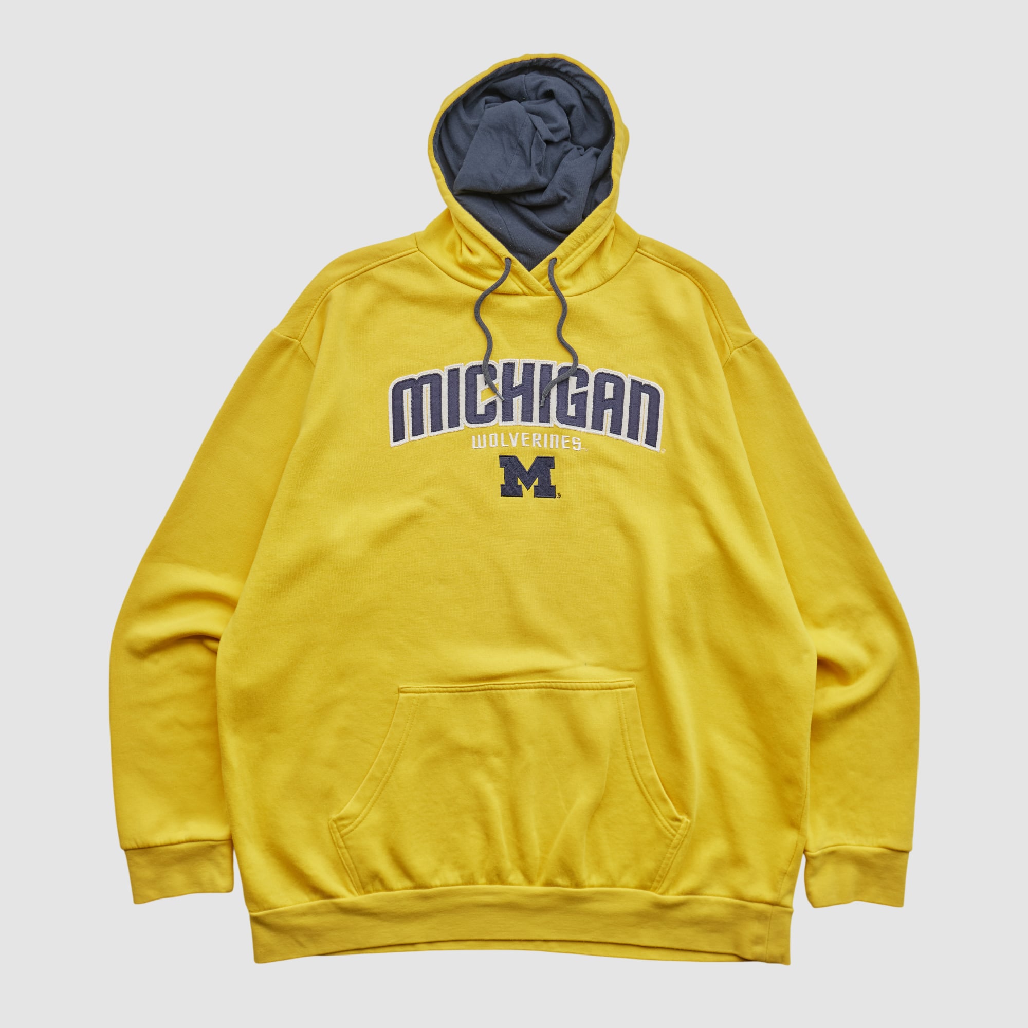 Michigan Wolverines Knights Athletic 2010s Hooded Pullover Sweatshirt - Yellow - XL