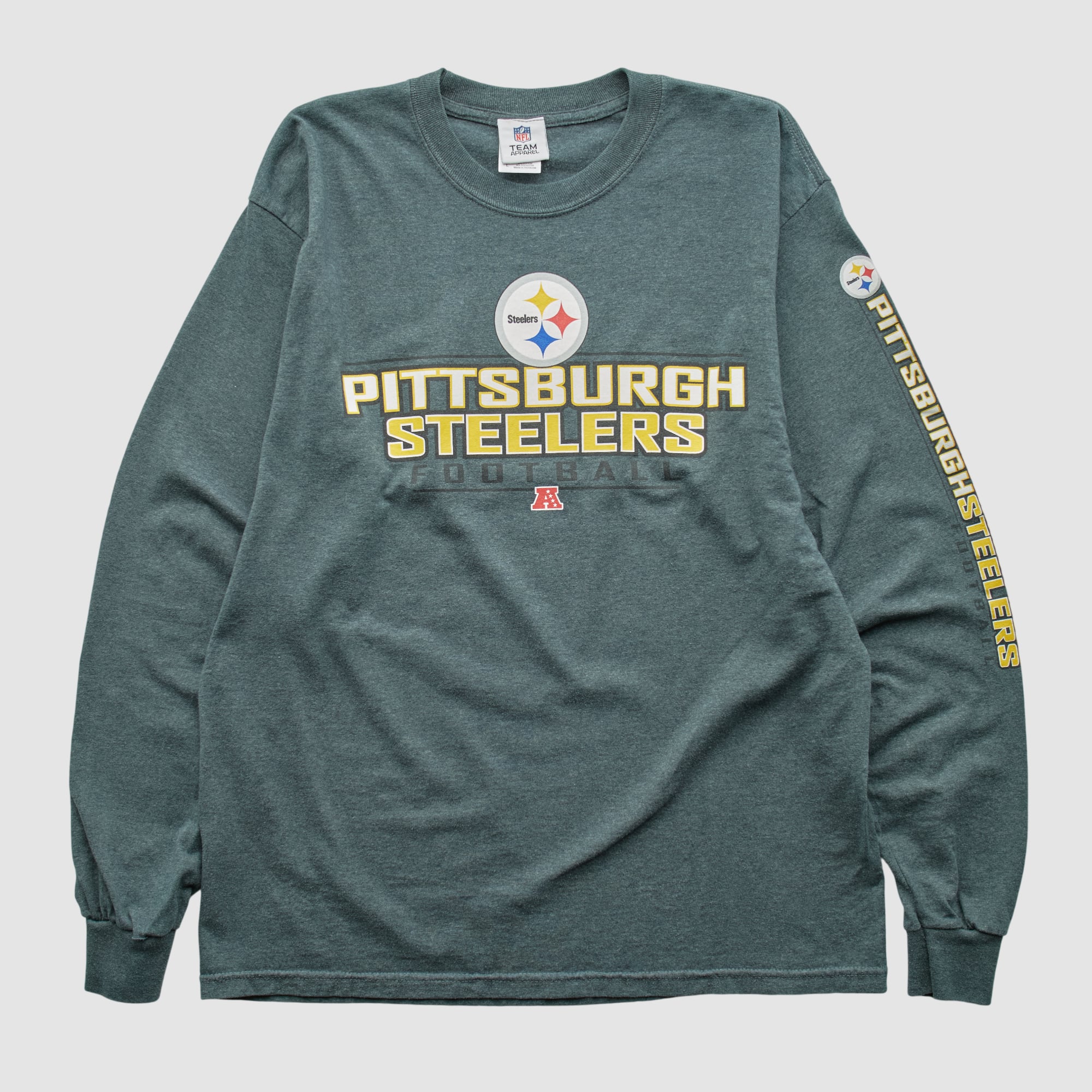 Pittsburgh Steelers Team Edition Apparel 2010s Long Sleeve T-shirt - Dark Heather Gray - M