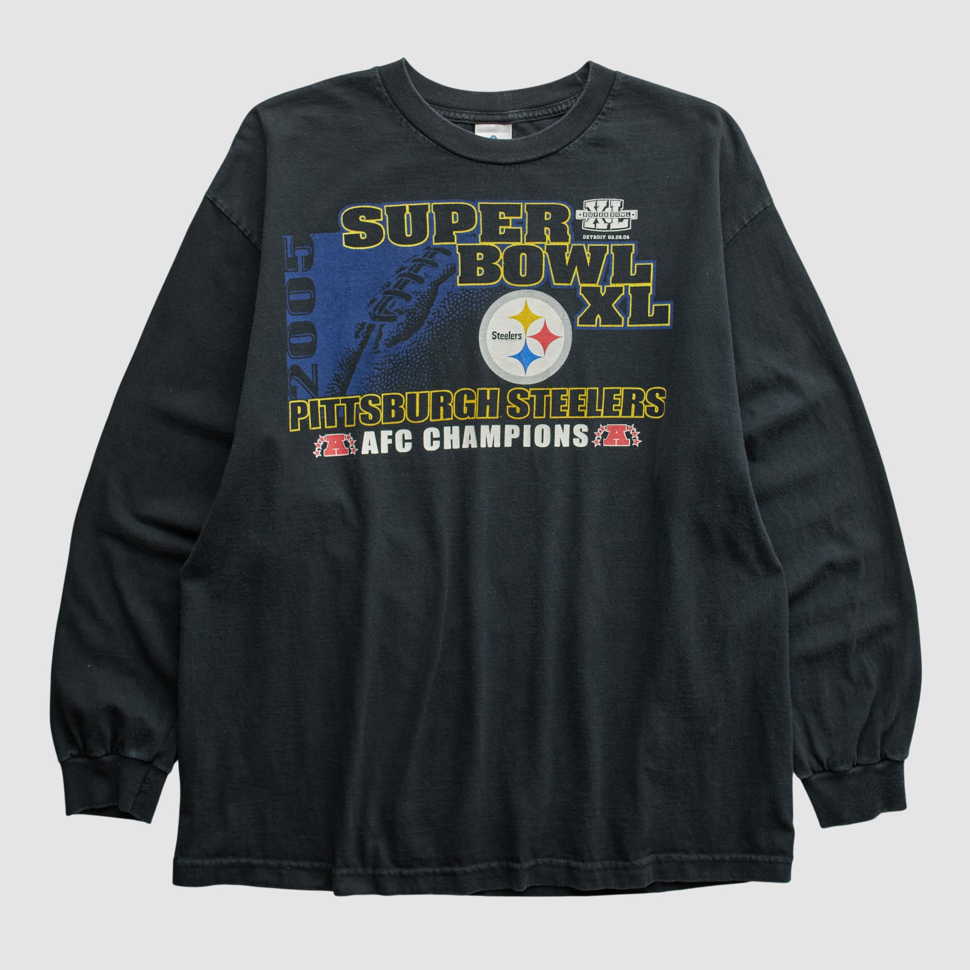 Pittsburgh Steelers Alstyle 2006 Long Sleeve T-shirt - Black - L