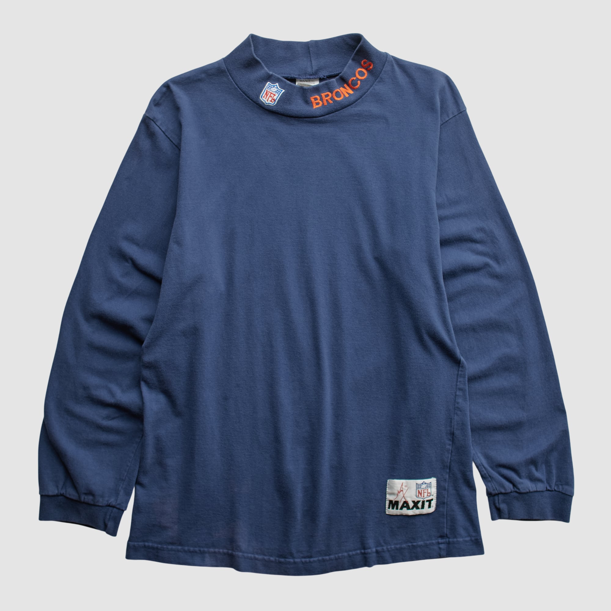 Denver Broncos Maxit 2000s Long Sleeve T-shirt - Navy - S
