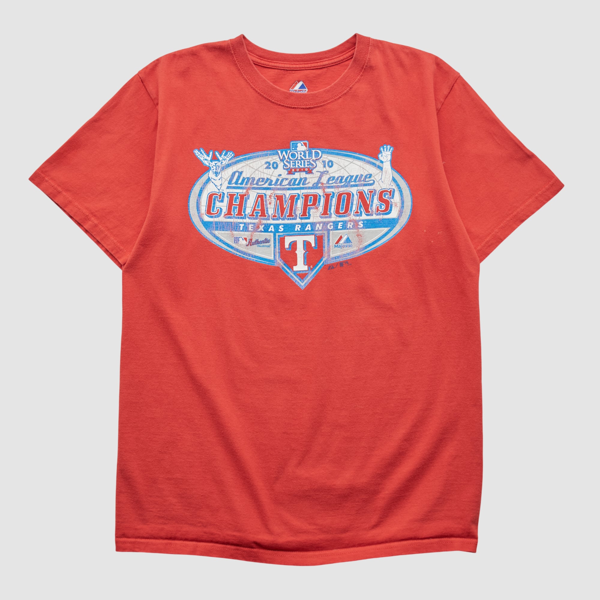 Texas Rangers Majestic 2010 T-shirt - Red - S