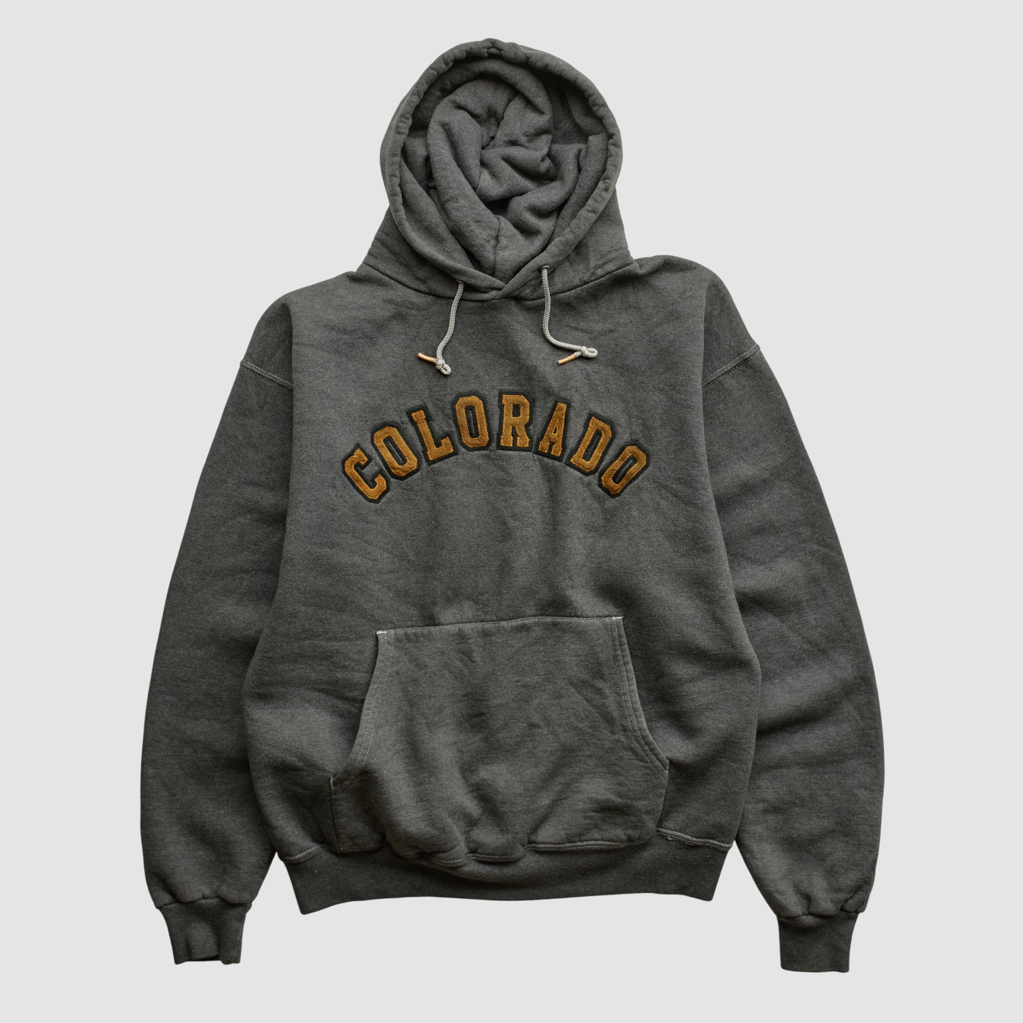 Colorado Buffaloes Champion 2000s Hooded Pullover Sweatshirt - Charcoal - XS