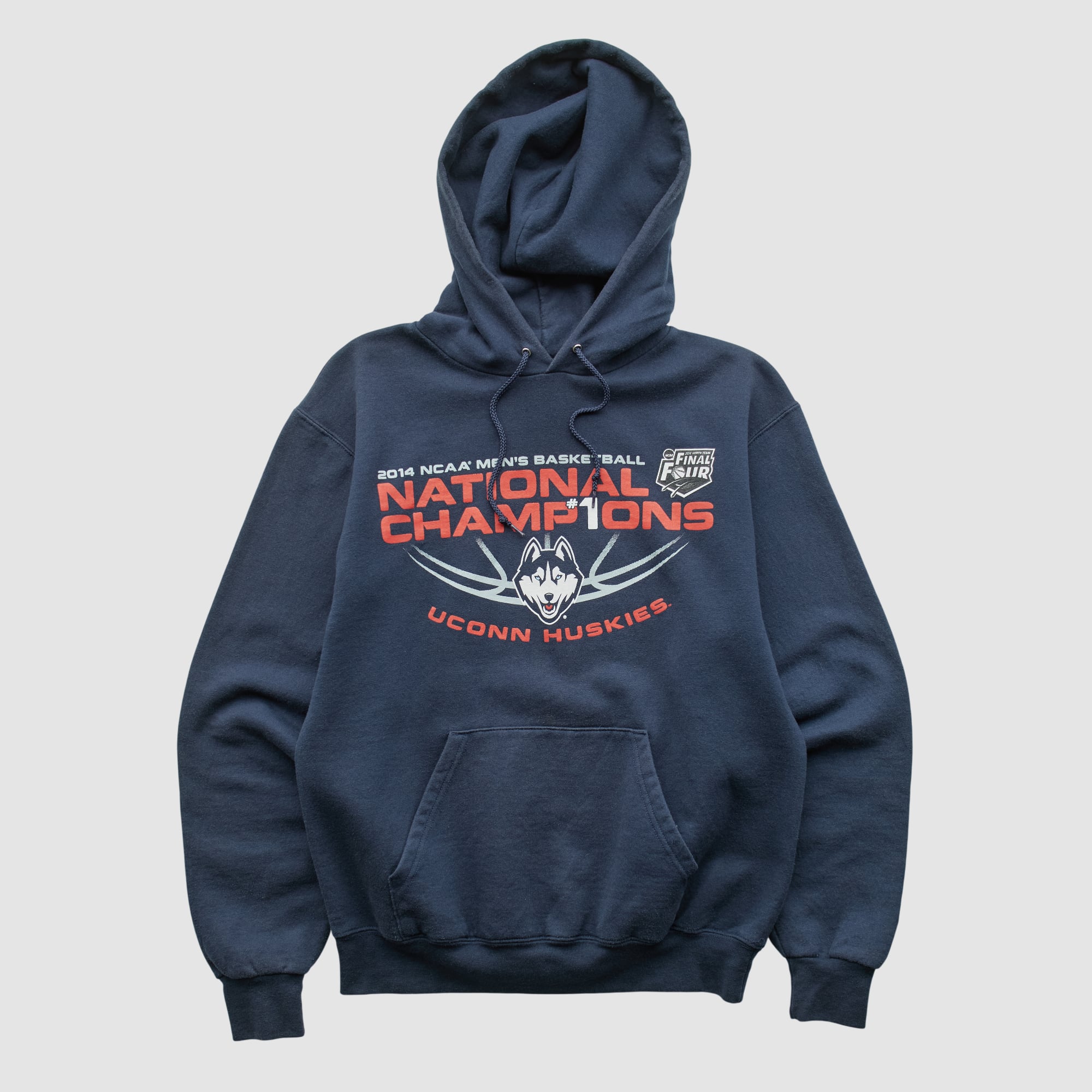 UConn Huskies Champion 2014 Hooded Pullover Sweatshirt - Navy - XS