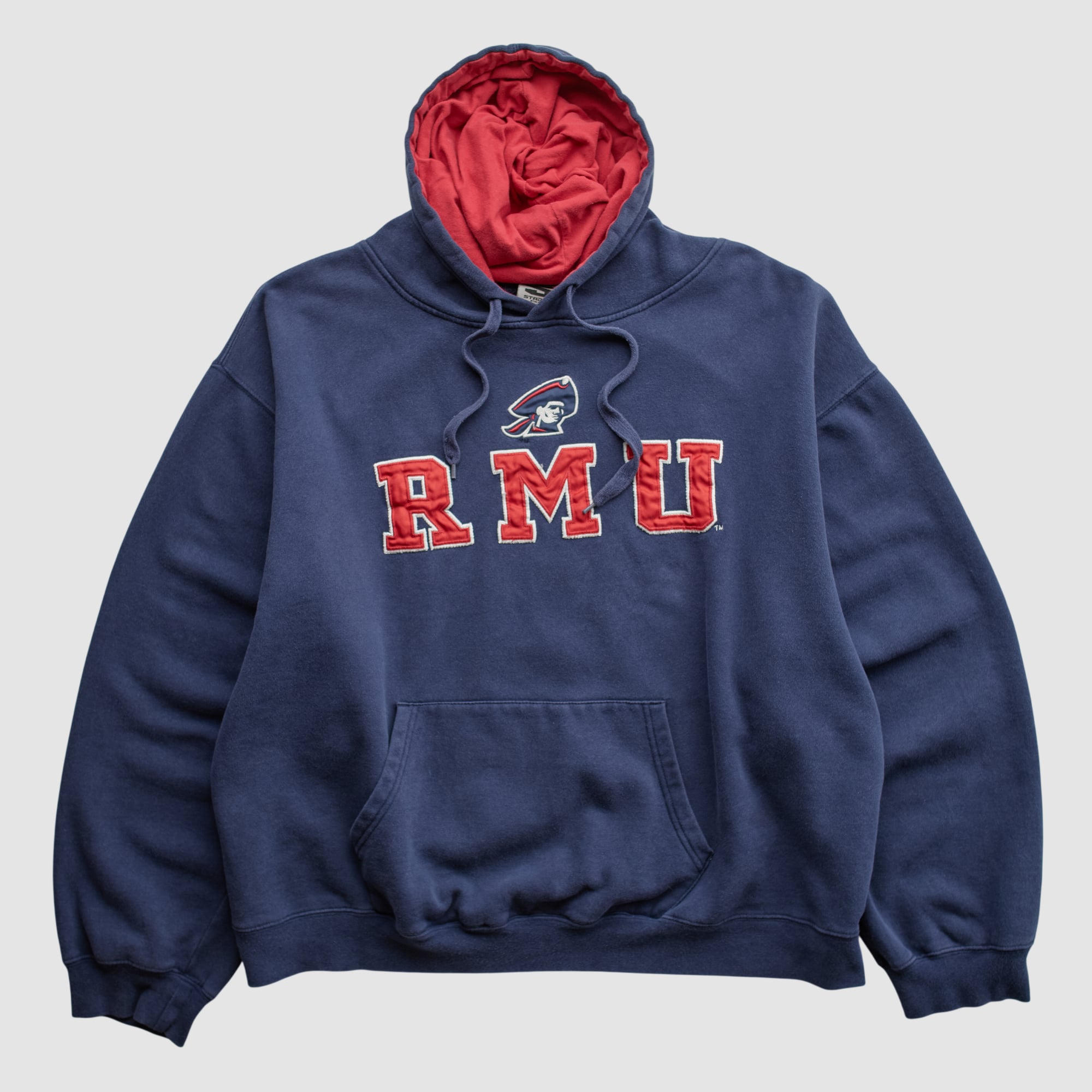Robert Morris Colonials Stadium Athletic 2010s Hooded Pullover Sweatshirt - Navy - XL