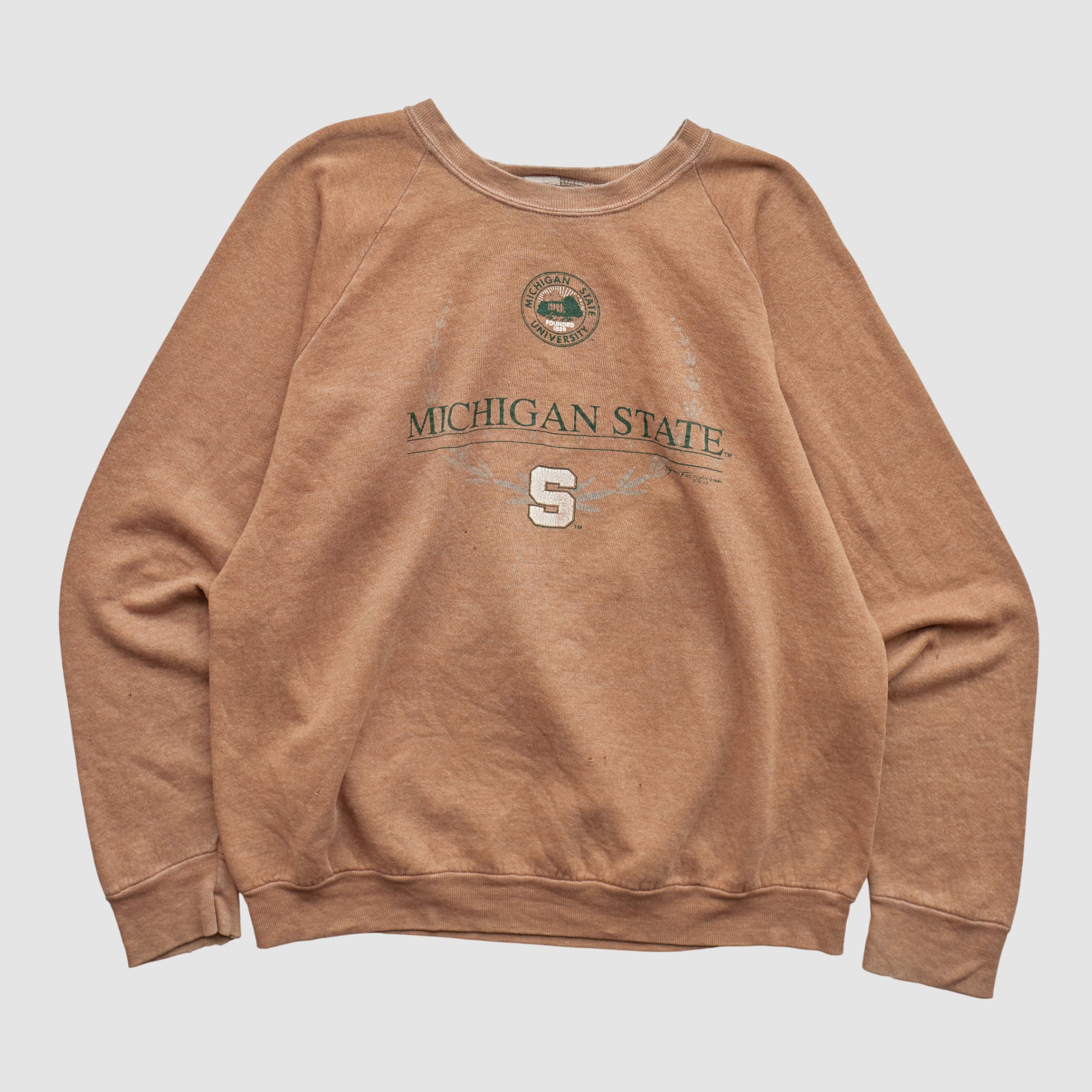 Michigan State Spartans 1991 Pullover Sweatshirt - Clay - S
