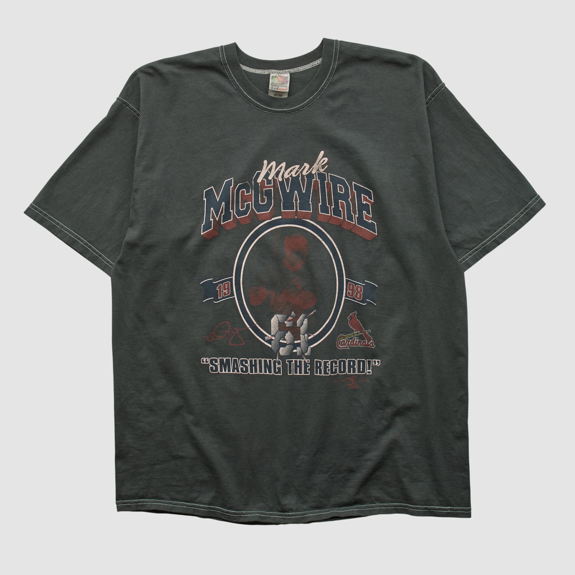 Mark McGwire Fruit of the Loom 1998 T-shirt - Black - XL