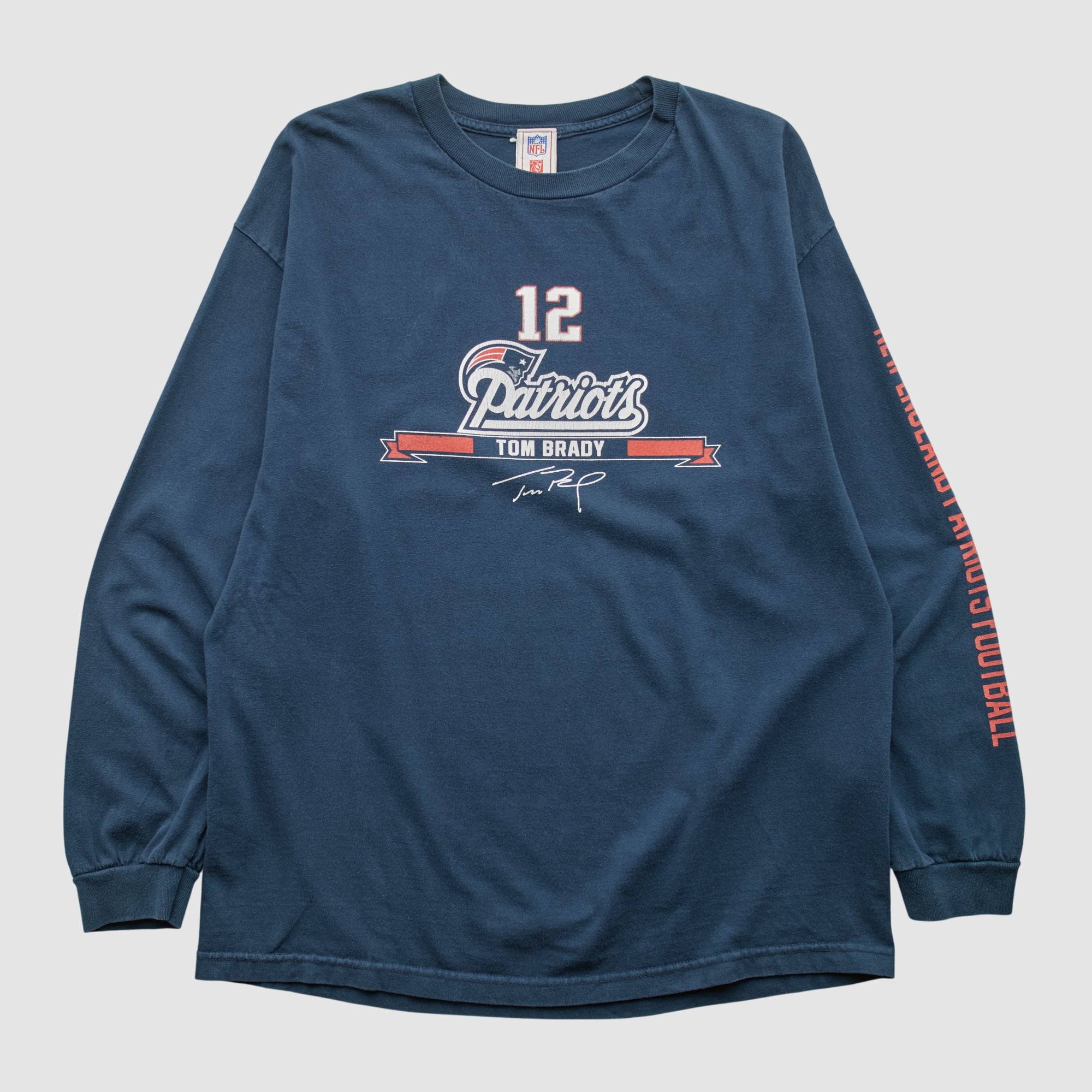 Tom Brady NFL 2000s Long Sleeve T-shirt - Navy - XL