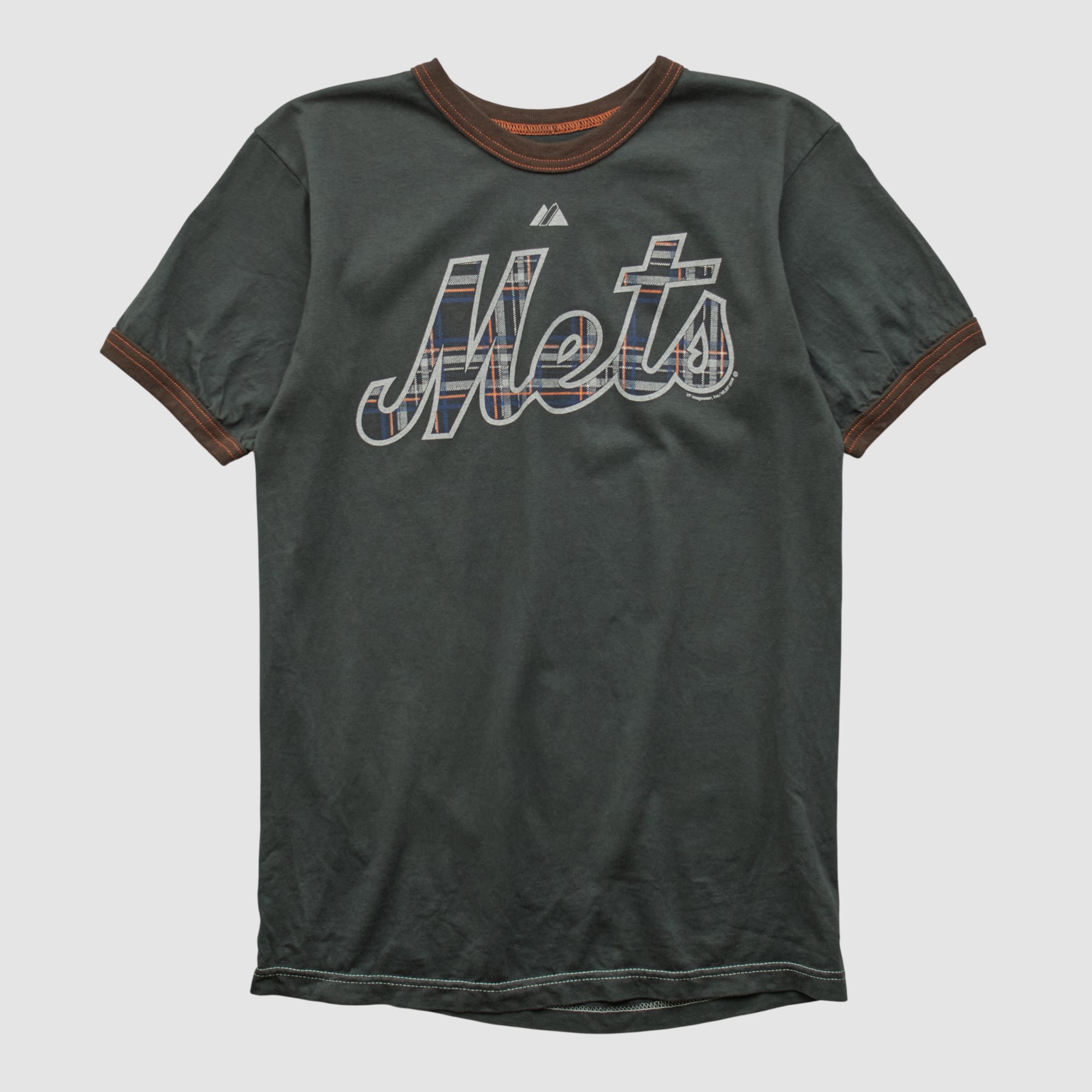 New York Mets Majestic 2000s T-shirt - Charcoal - S