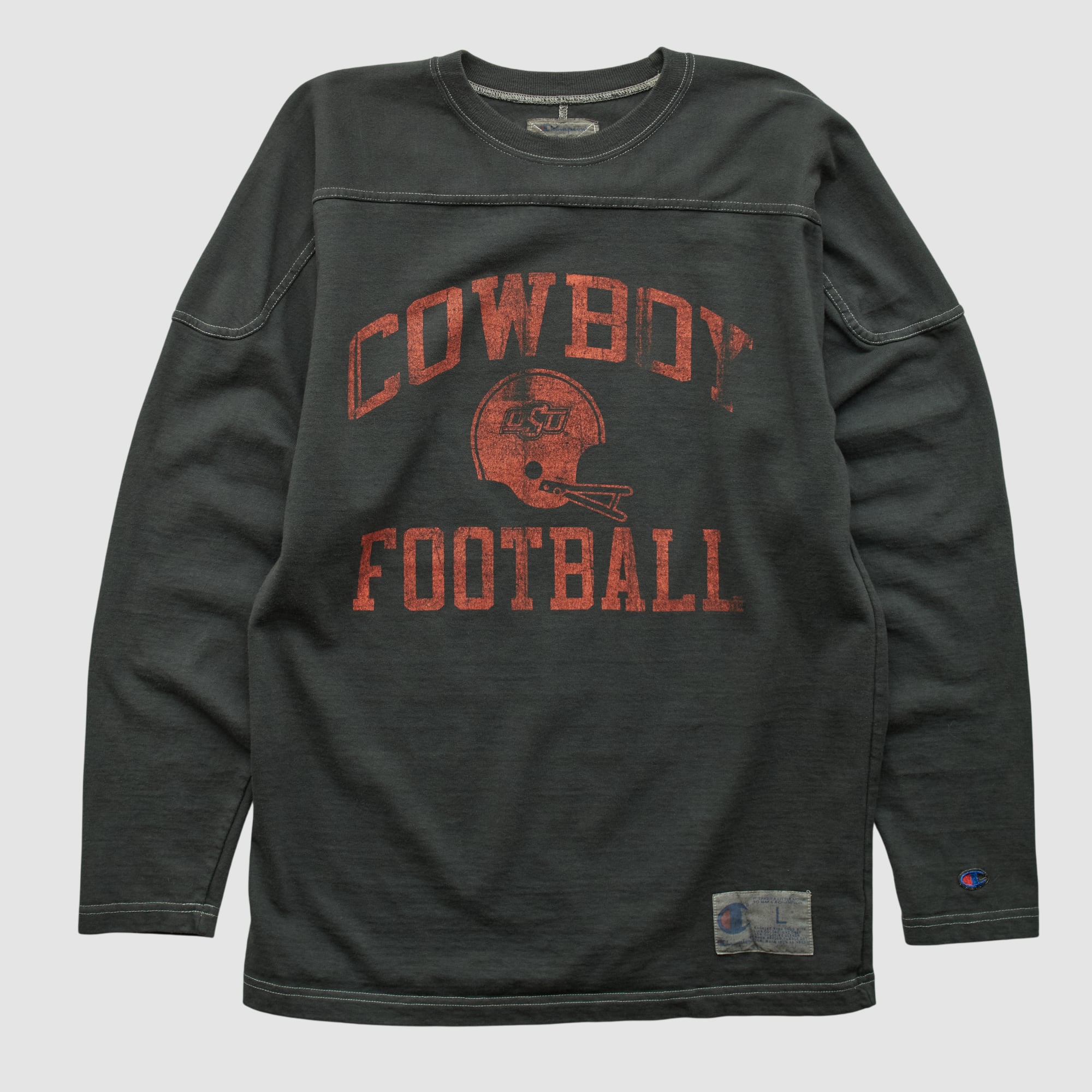 Oklahoma State Cowboys Champion 2000s Pullover Sweatshirt - Black - M