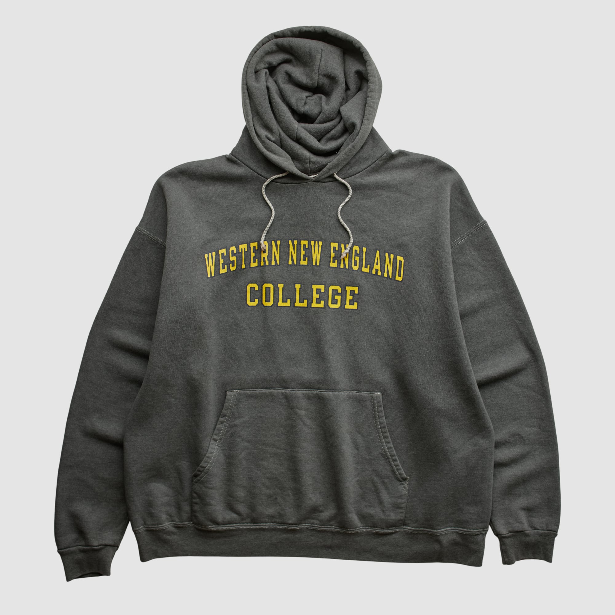 Western New England Golden Bears Champion 2010s Hooded Pullover Sweatshirt - Charcoal - L