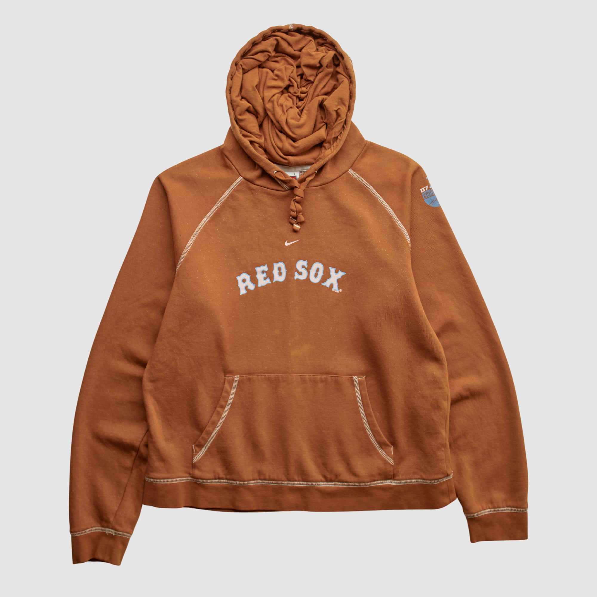 Boston Red Sox Nike 2000s Hooded Pullover Sweatshirt - Clay - XS