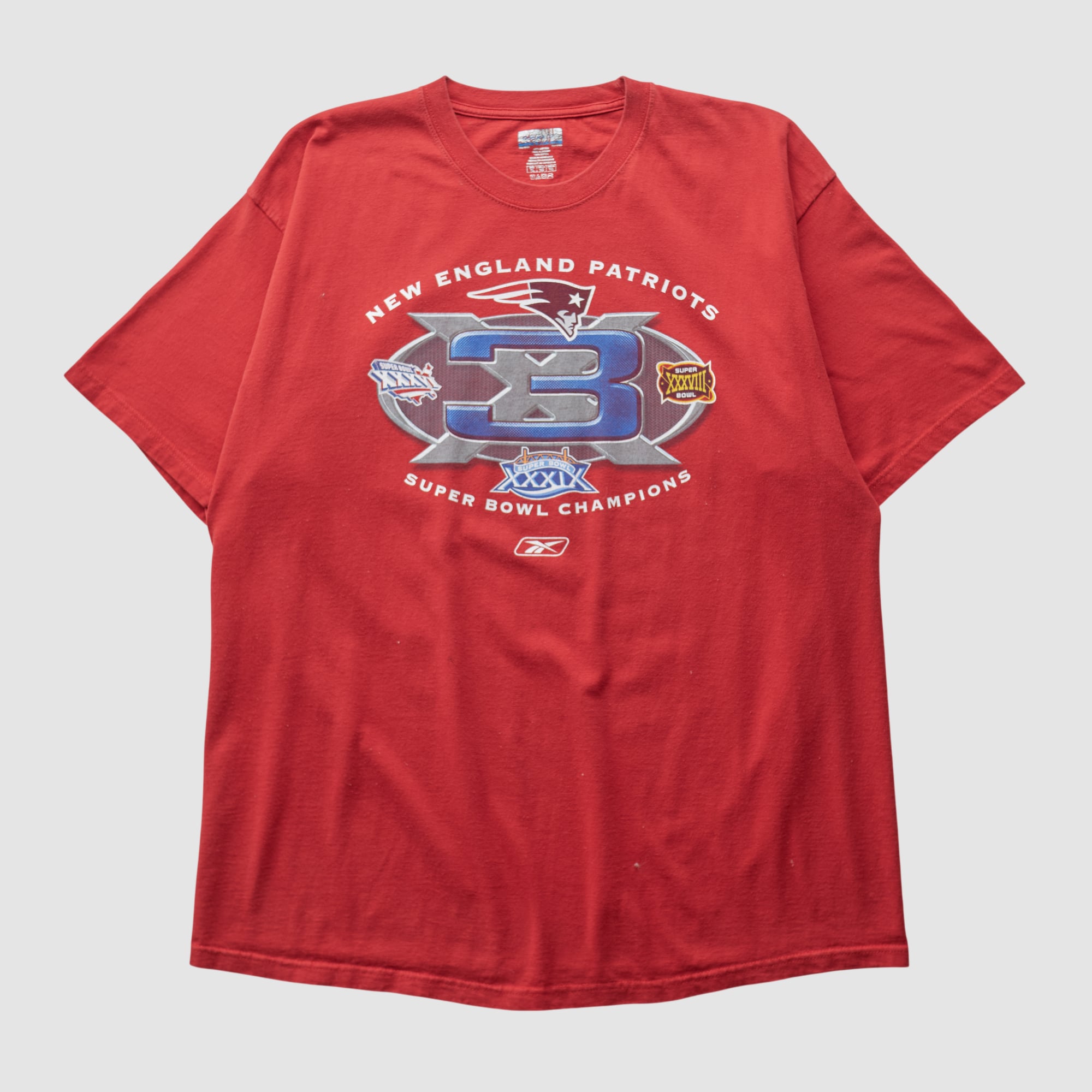 New England Patriots Reebok 2000s T-shirt - Red - XL