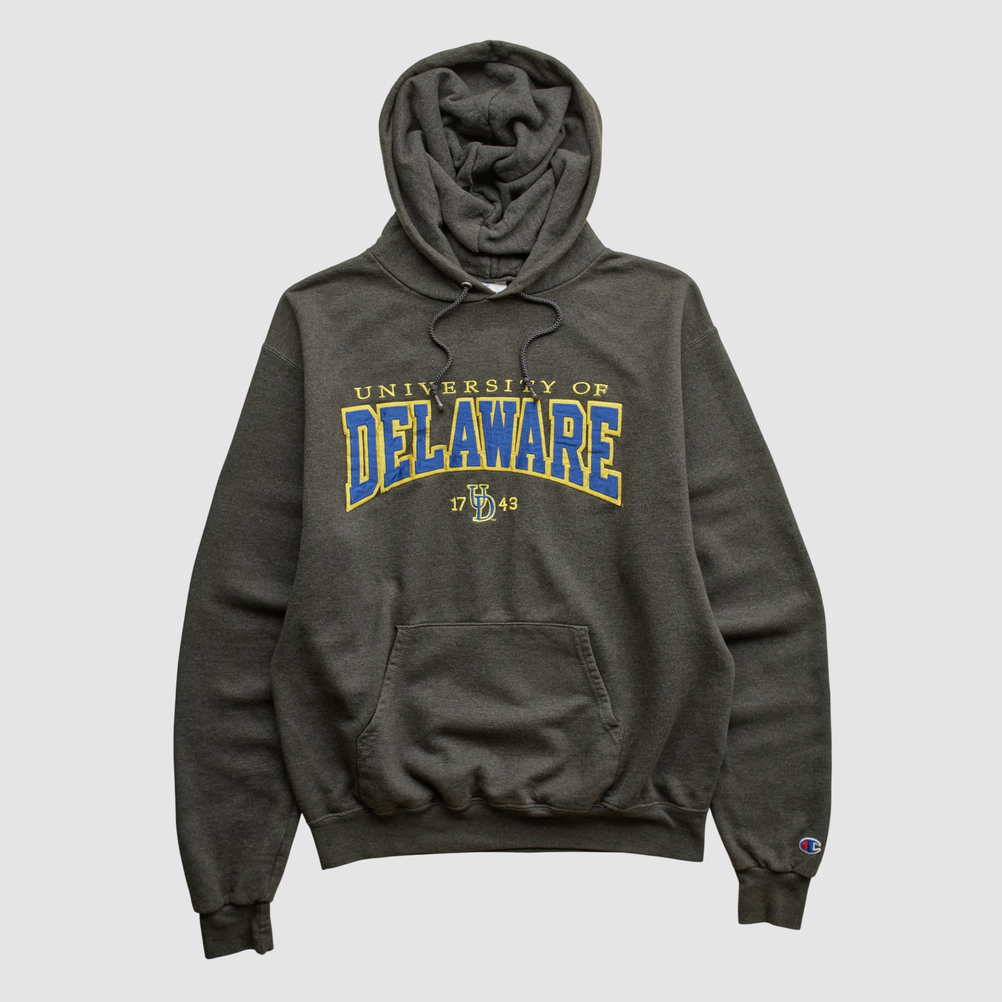 Delaware Fightin' Blue Hens Champion 2010s Hooded Pullover Sweatshirt - Charcoal - S