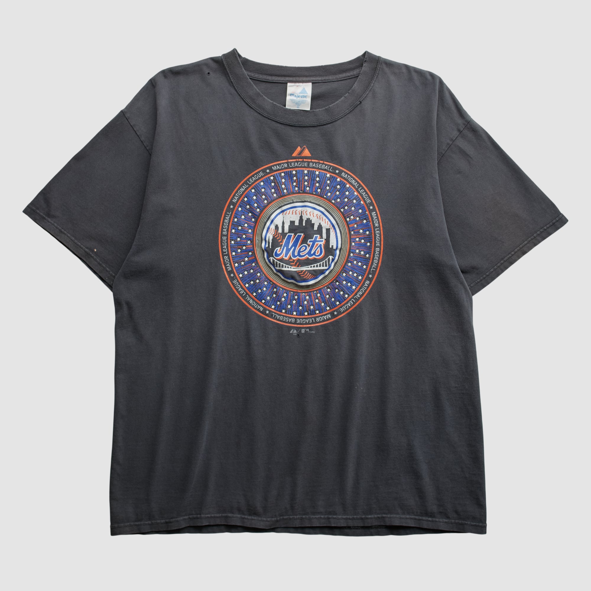 New York Mets Majestic 2000s T-shirt - Black - XL