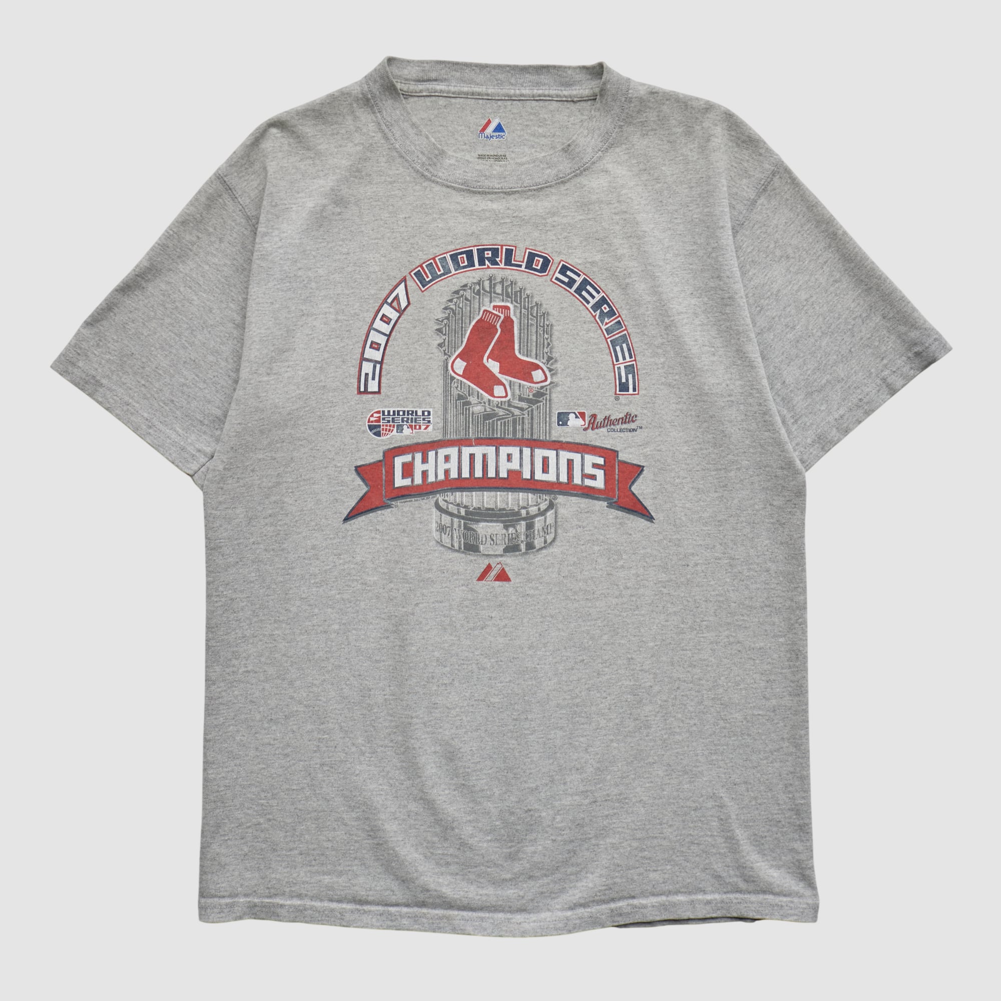 Boston Red Sox Majestic 2007 T-shirt - Heather Gray - S