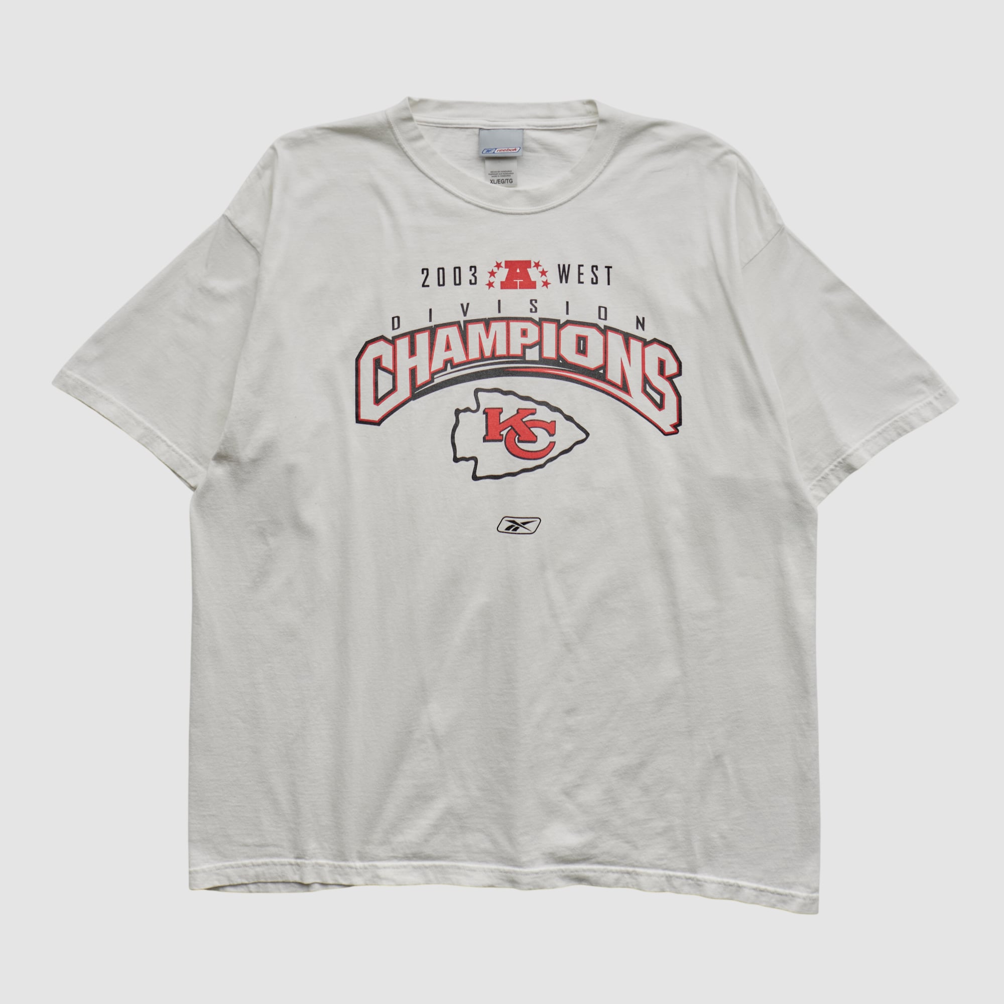 Kansas City Chiefs Reebok 2003 T-shirt - White - 2XL