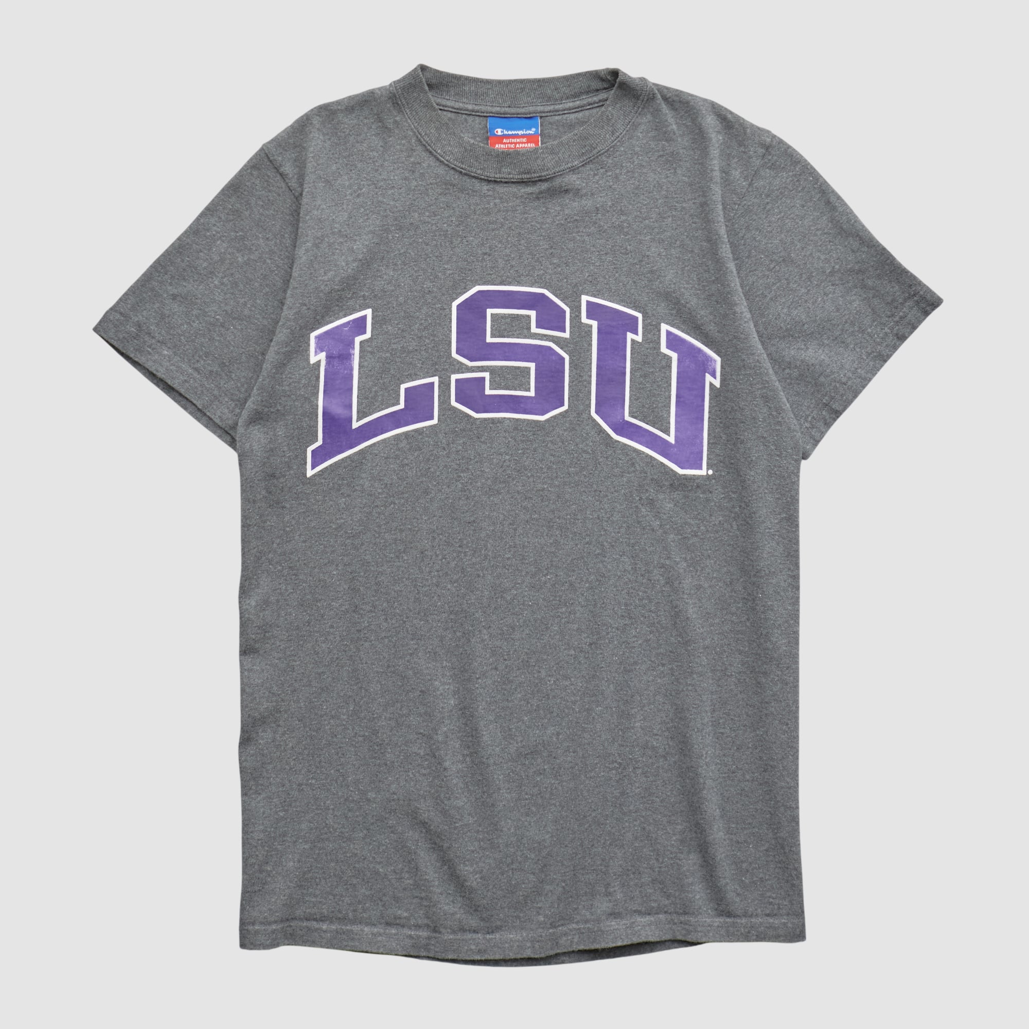 LSU Tigers Champion 2000s T-shirt - Dark Heather Gray - XS