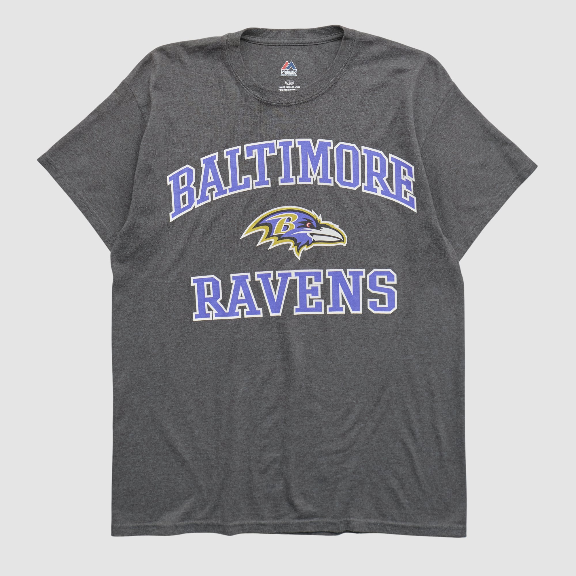 Baltimore Ravens Majestic 2010s T-shirt - Dark Heather Gray - M