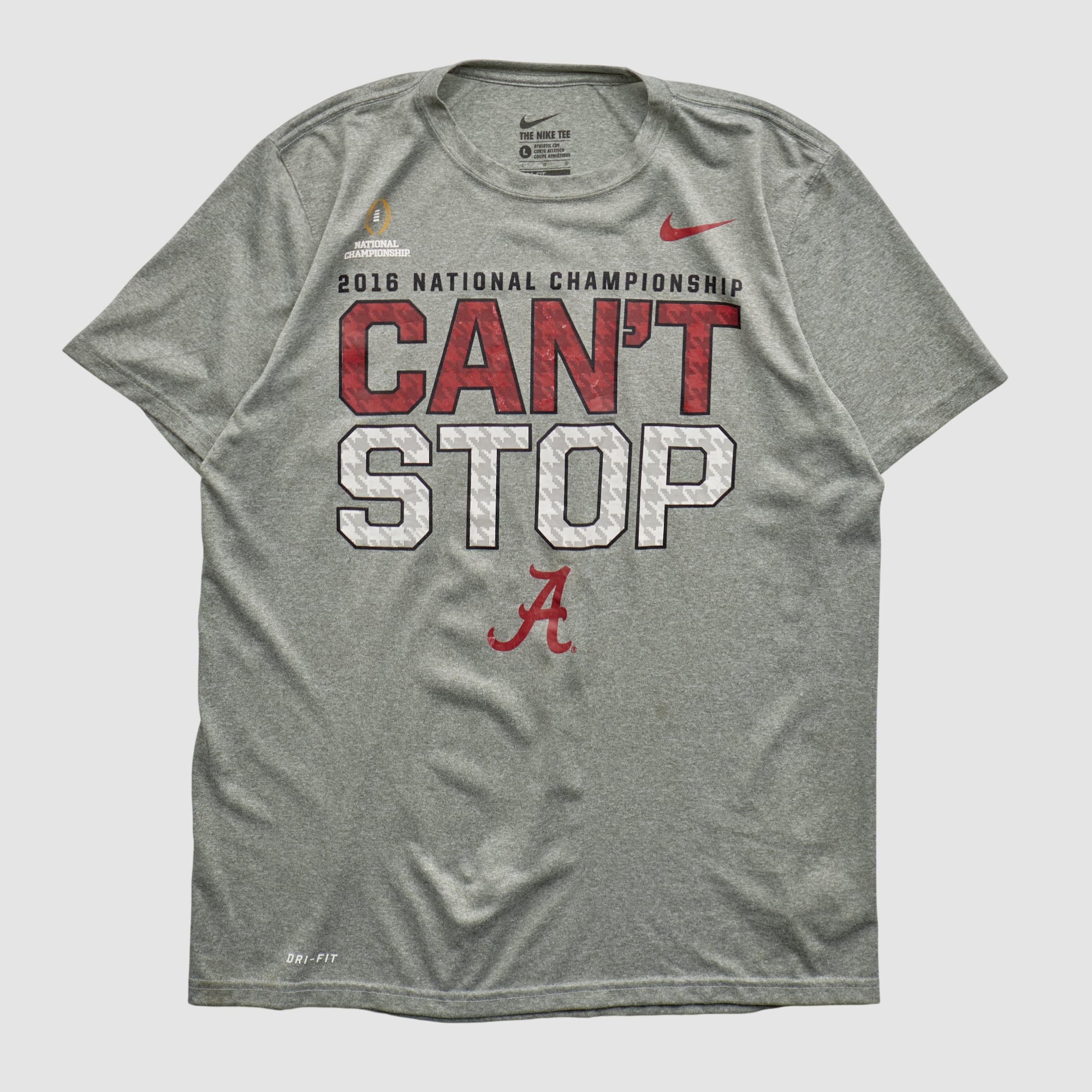 Alabama Crimson Tide Nike 2016 T-shirt - Heather Gray - S