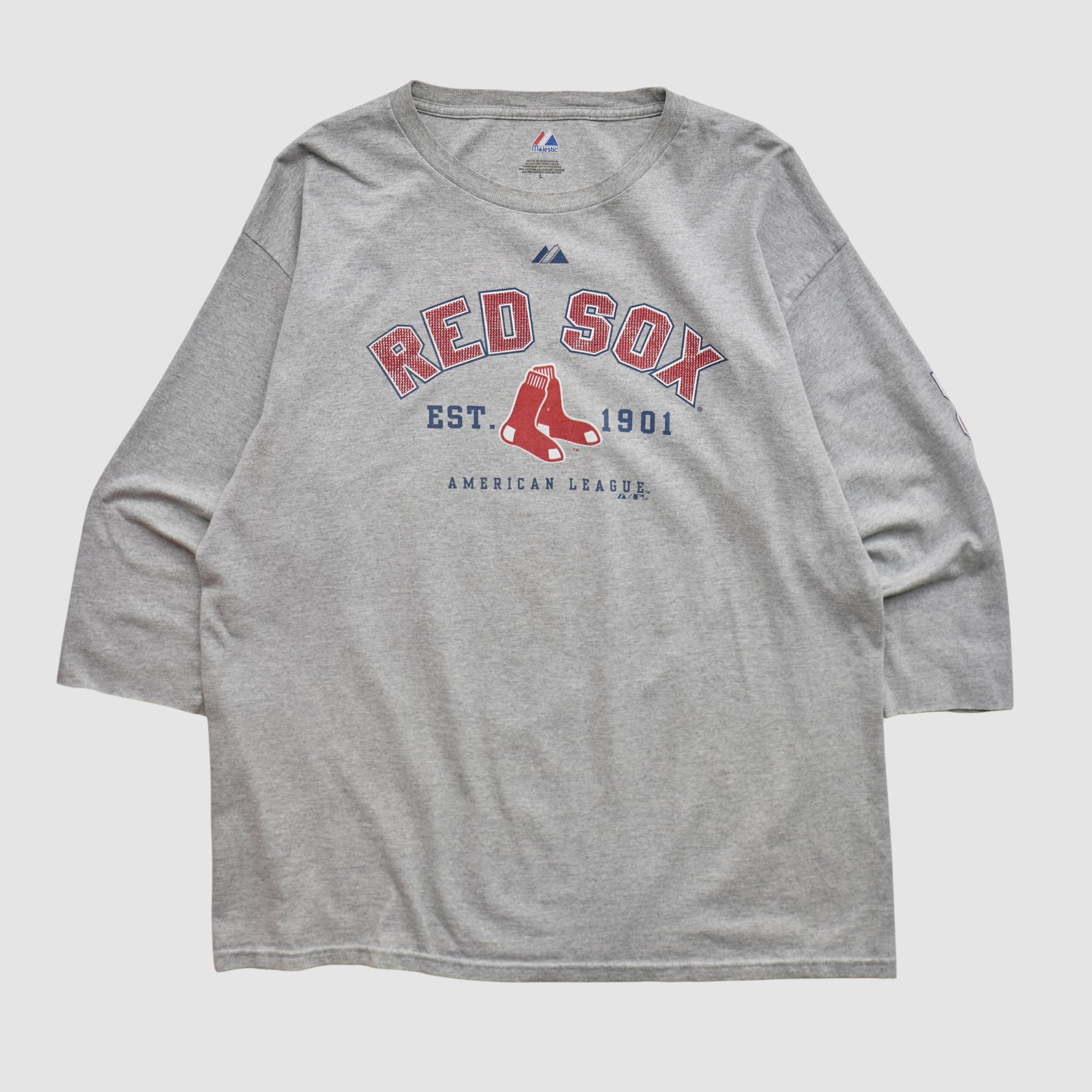 Boston Red Sox Majestic 2010 T-shirt - Heather Gray - L