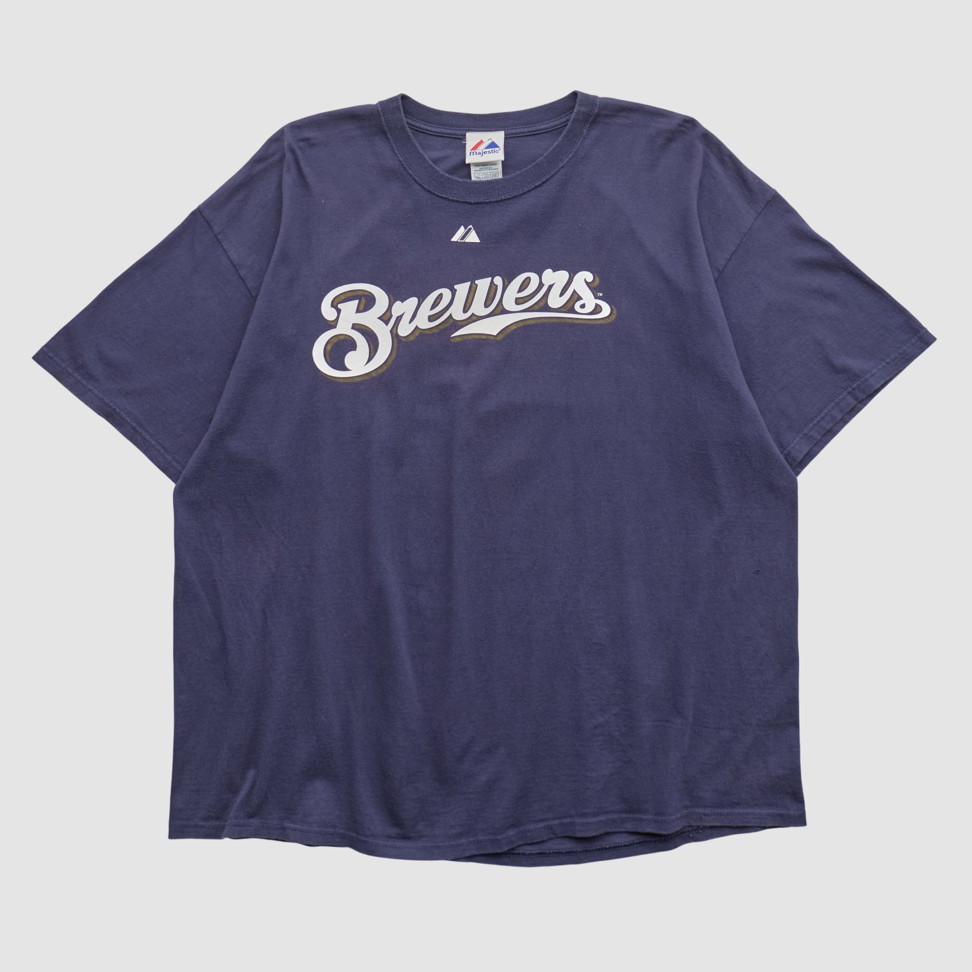 Milwaukee Brewers Majestic 2010s T-shirt - Navy - 2XL