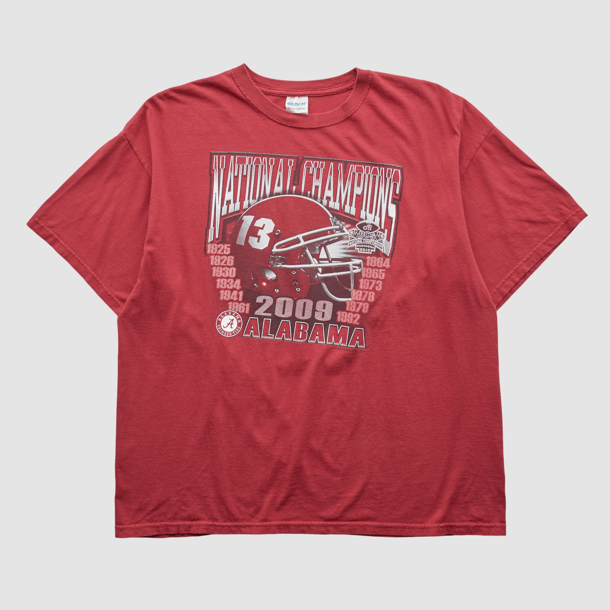Alabama Crimson Tide Gildan 2009 T-shirt - Red - L