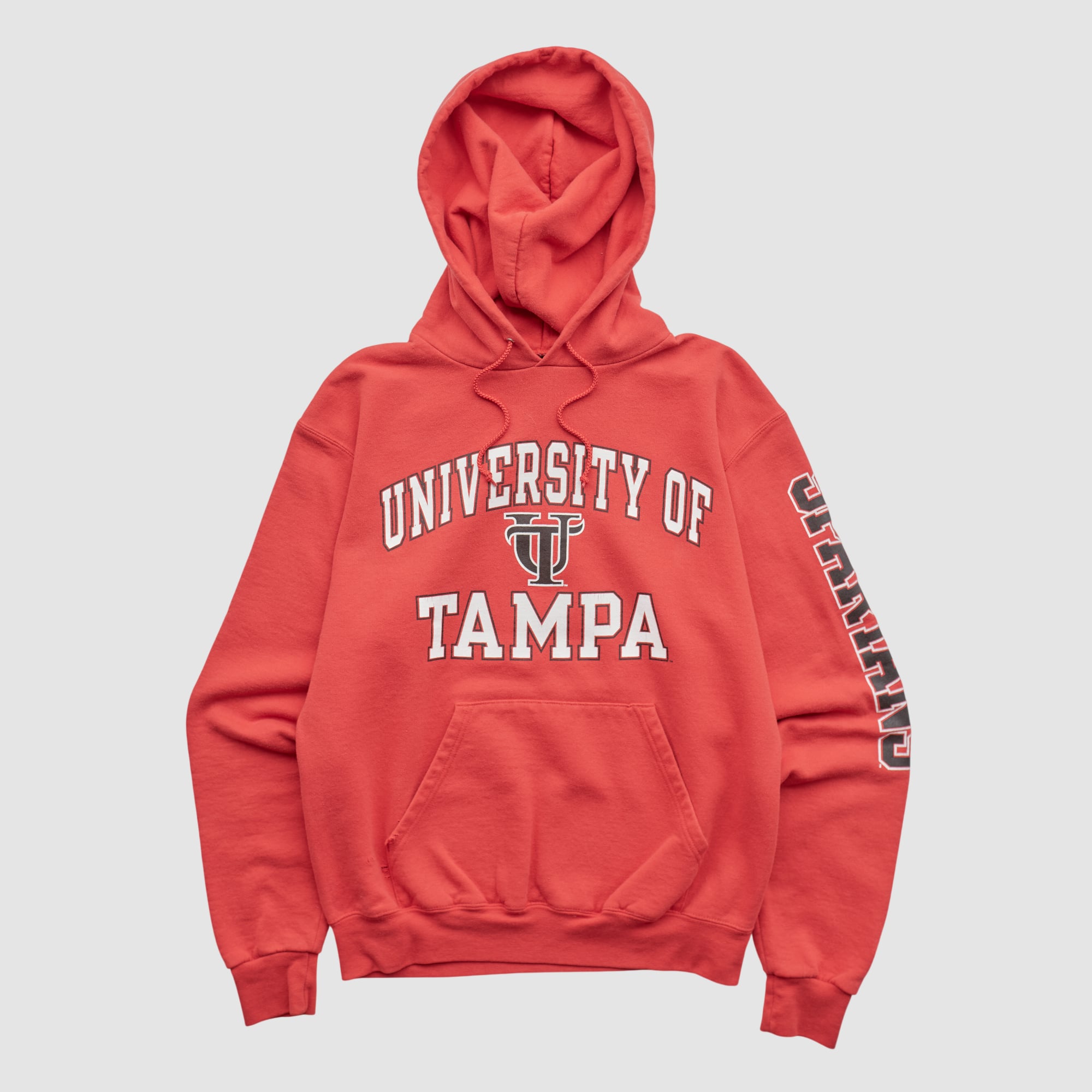 Tampa Spartans Champion 2000s Hooded Pullover Sweatshirt - Red - XS