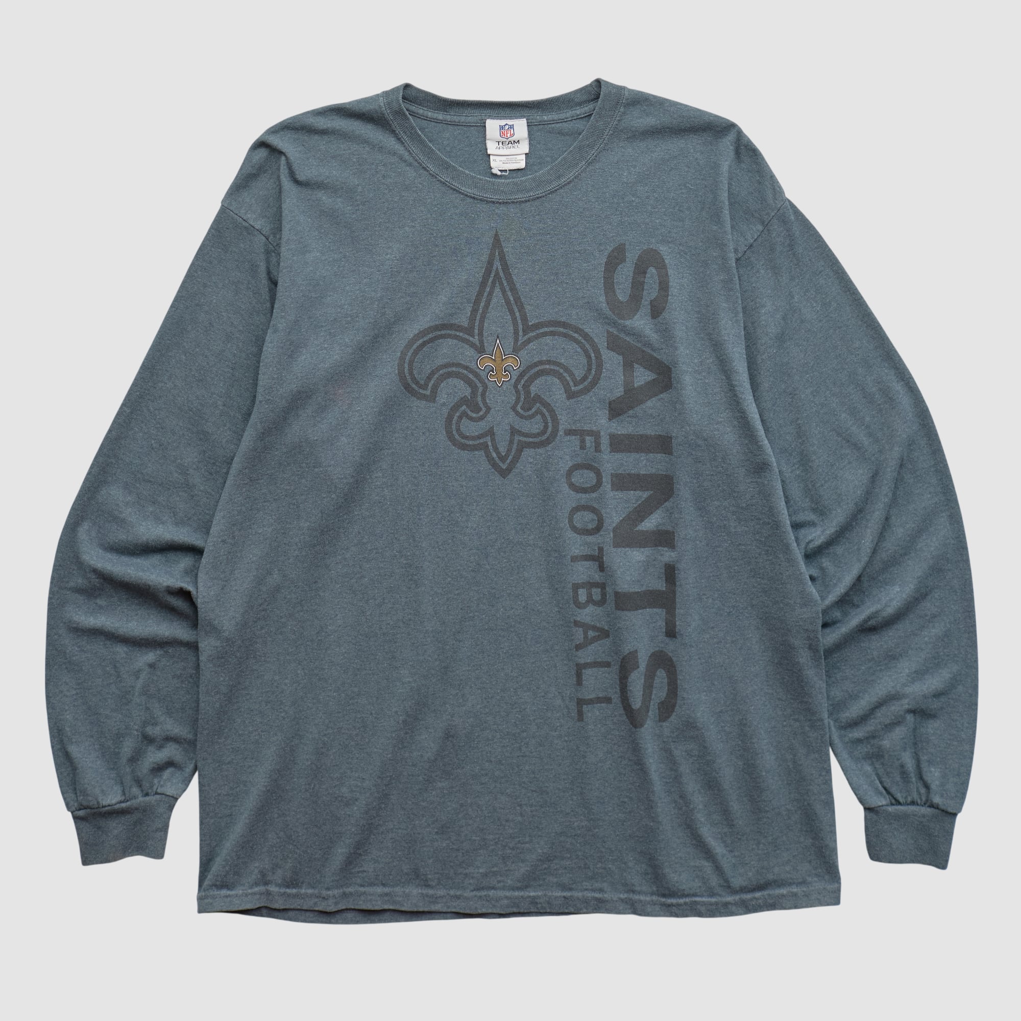 New Orleans Saints NFL 2010s Long Sleeve T-shirt - Dark Heather Gray - M