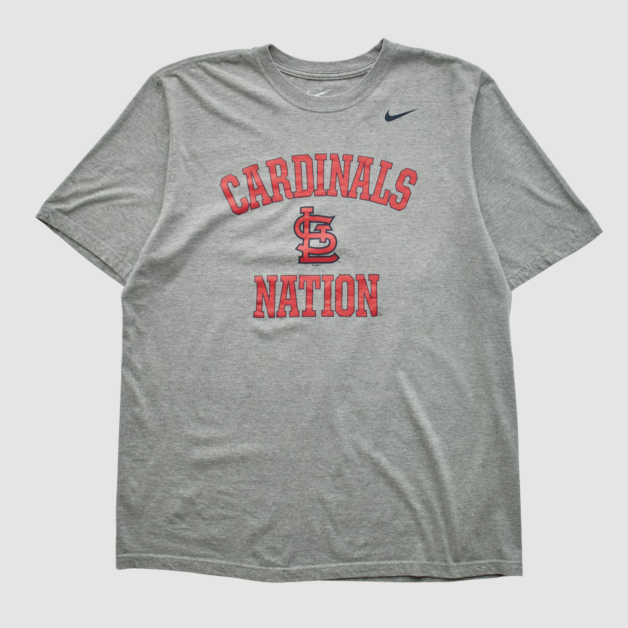 St. Louis Cardinals Nike 2010s T-shirt - Heather Gray - L