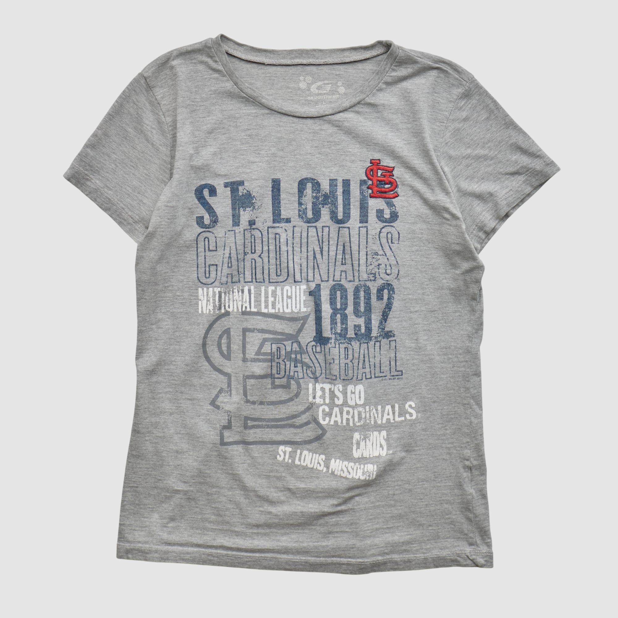 St. Louis Cardinals Chill Sports for Her 2010s T-shirt - Heather Gray - M
