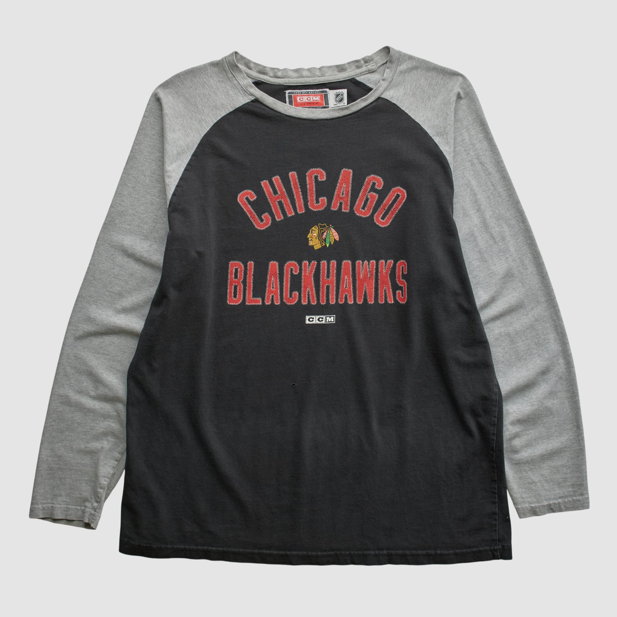 Chicago Blackhawks CCM 2010s Long Sleeve T-shirt - Black - XL