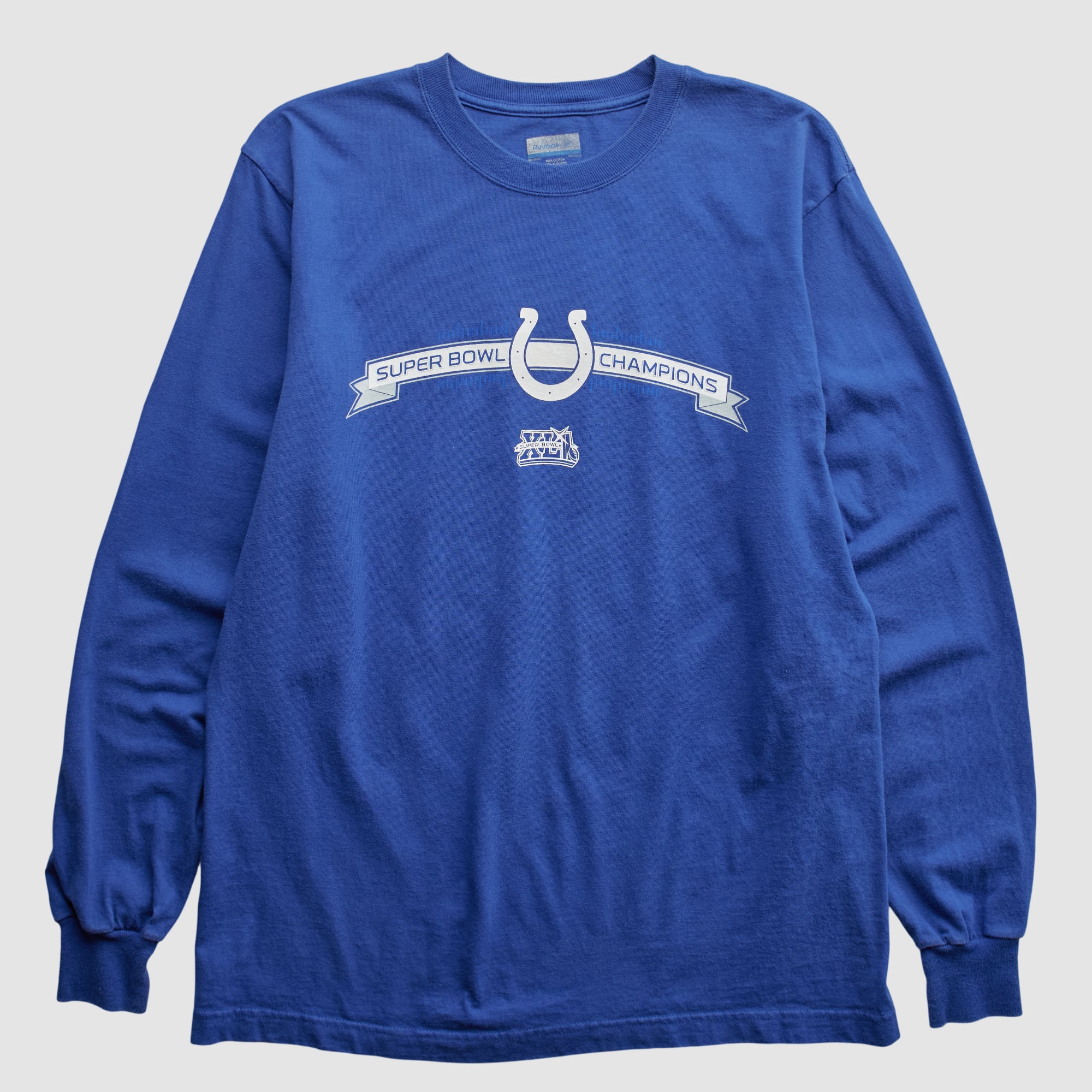 Indianapolis Colts Reebok 2000s Long Sleeve T-shirt - Blue - M