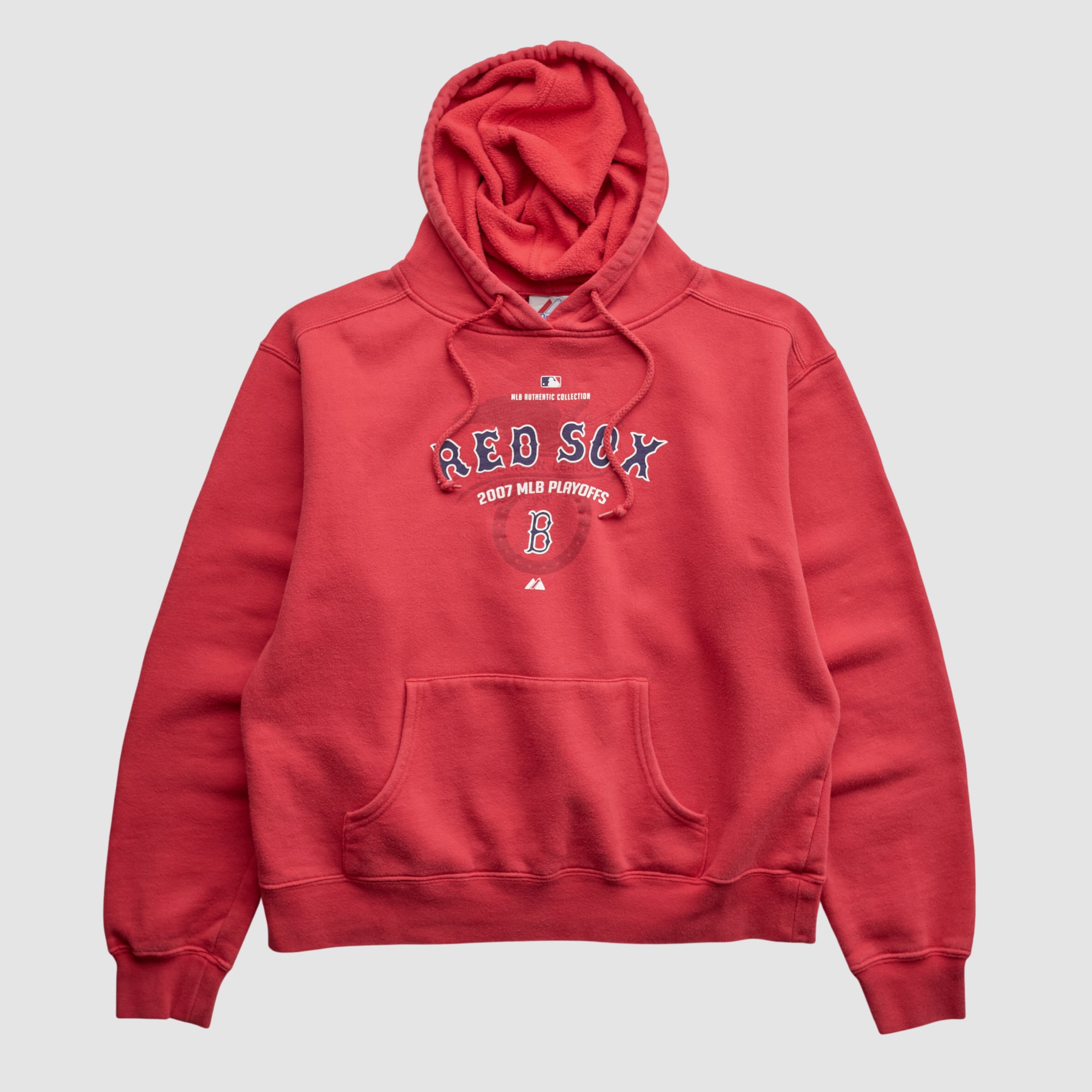 Boston Red Sox Majestic 2007 Hooded Pullover Sweatshirt - Red - XS