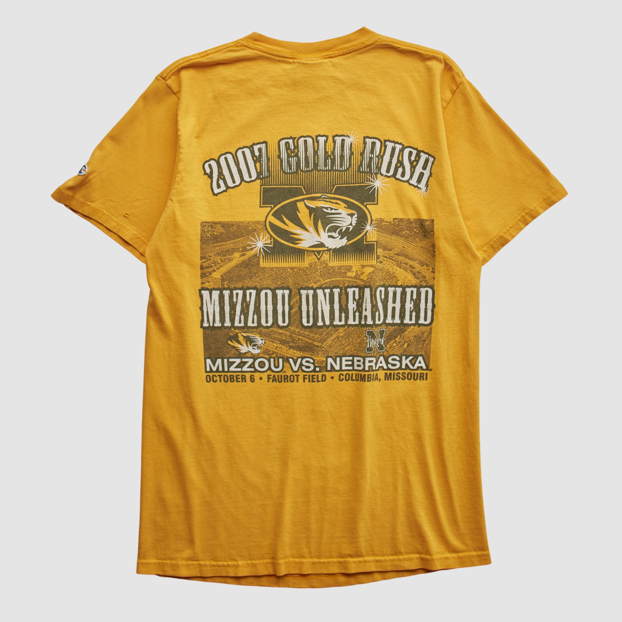 Missouri Tigers Champion 2007 T-shirt - Yellow - S