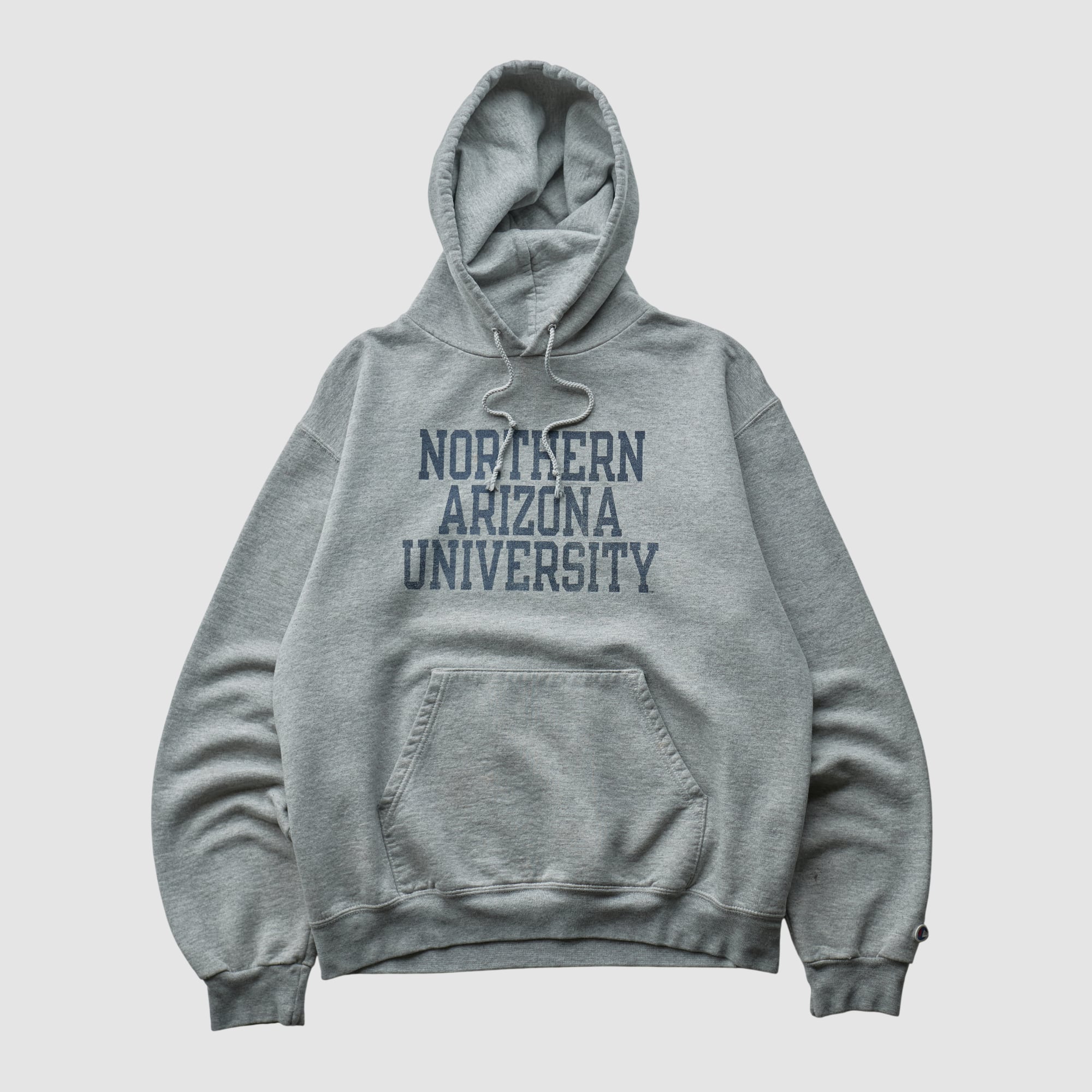 Northern Arizona Lumberjacks Champion 2000s Hooded Pullover Sweatshirt - Heather Gray - XS