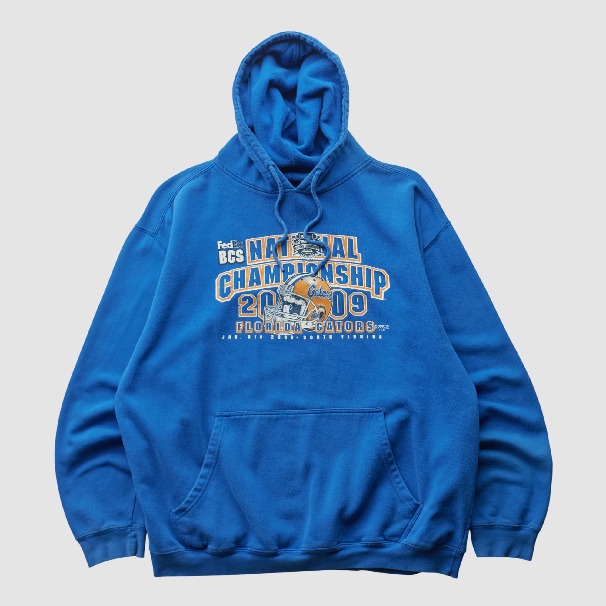 Florida Gators 2009 Hooded Pullover Sweatshirt - Blue - L