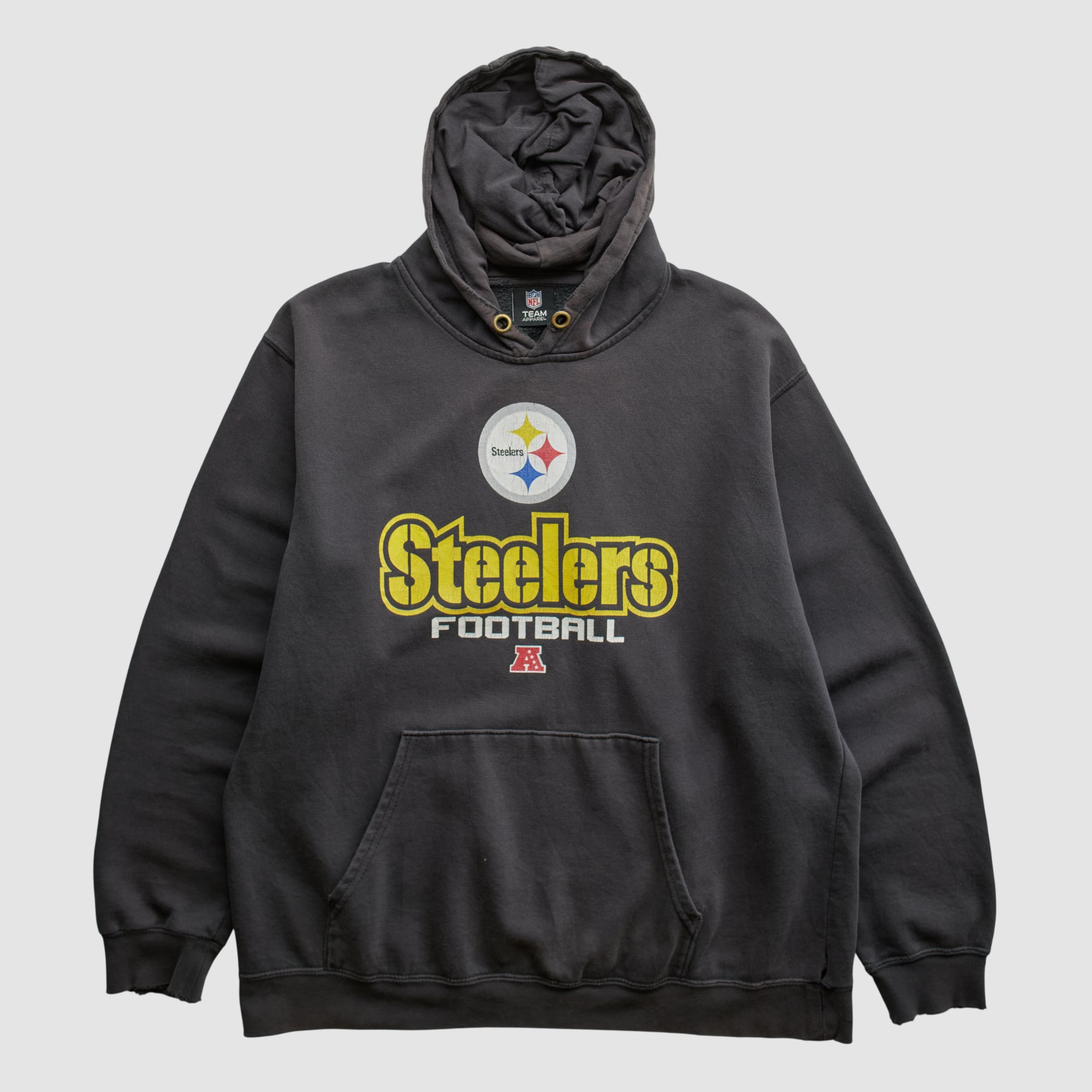 Pittsburgh Steelers NFL 2010s Hooded Pullover Sweatshirt - Black - L