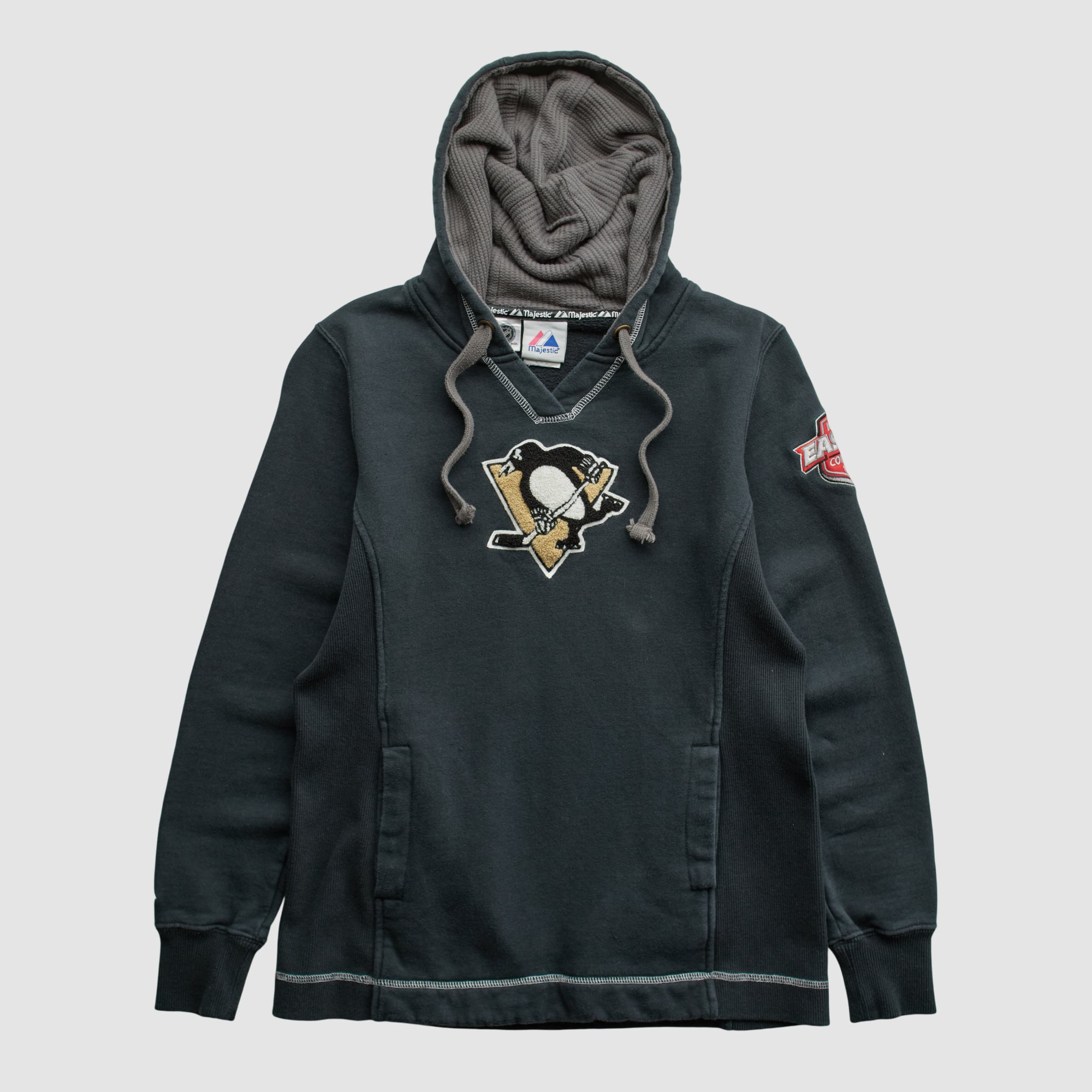 Pittsburgh Penguins Majestic 2010s Hooded Pullover Sweatshirt - Black - XS