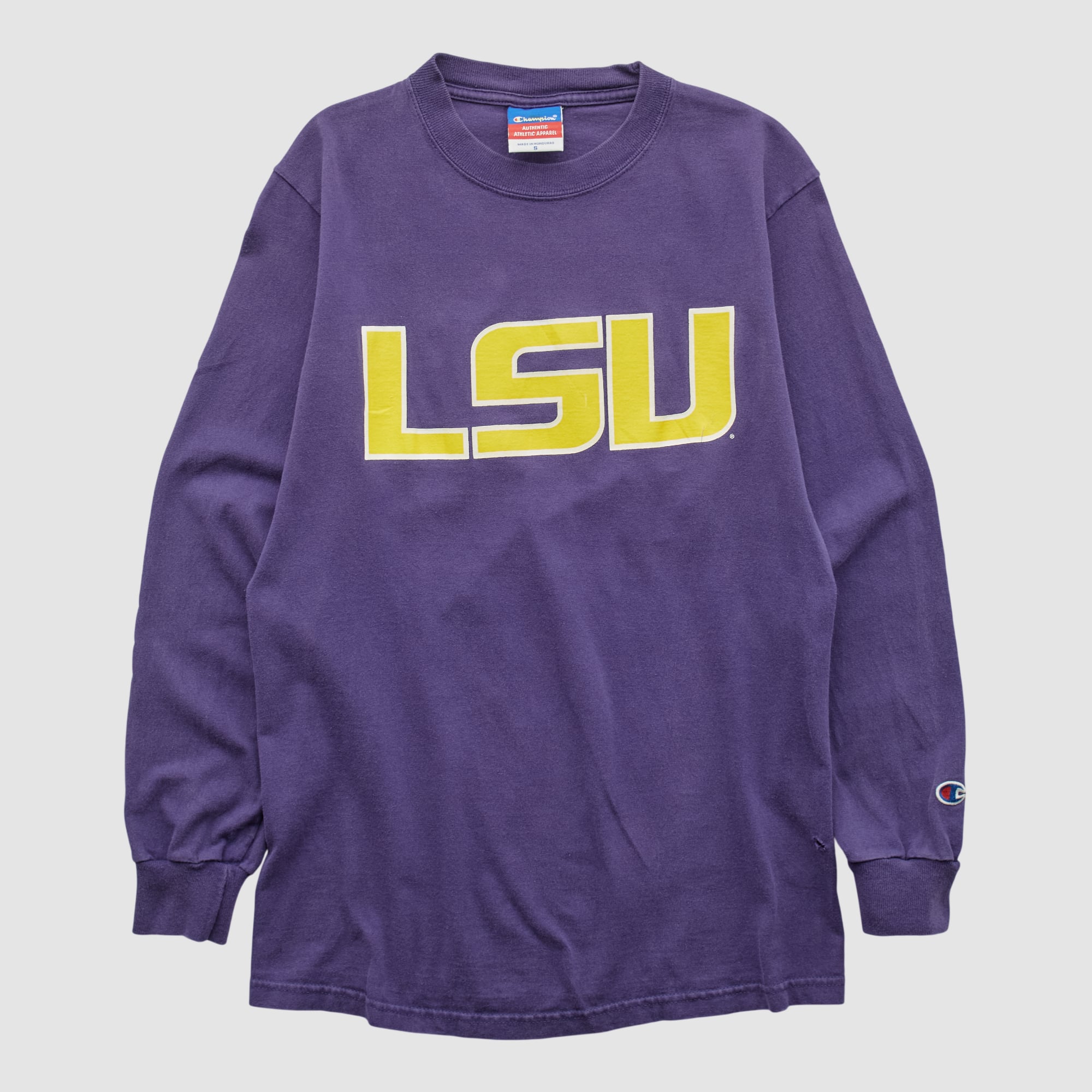 LSU Tigers Champion 2000s Long Sleeve T-shirt - Purple - S