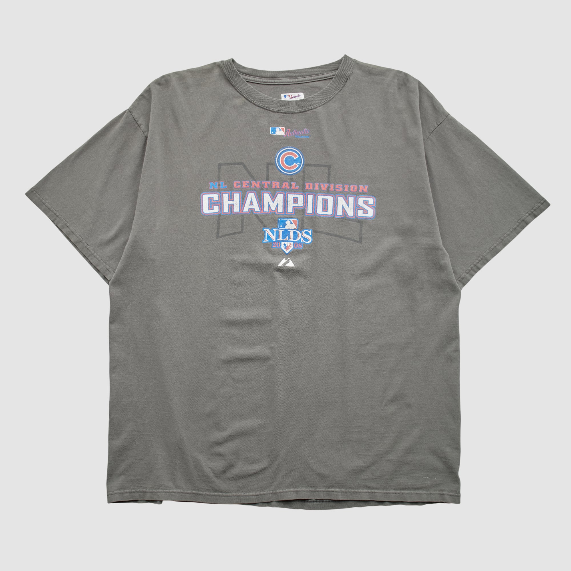 Chicago Cubs Majestic 2008 T-shirt - Gray - 2XL
