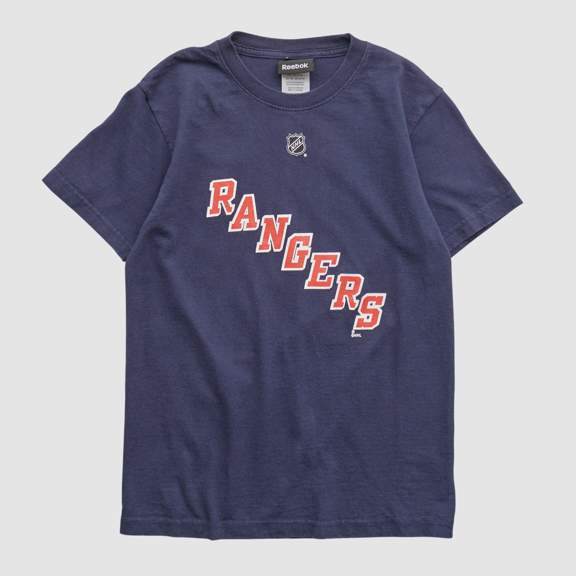 New York Rangers Reebok 2010s T-shirt - Navy - Yth M